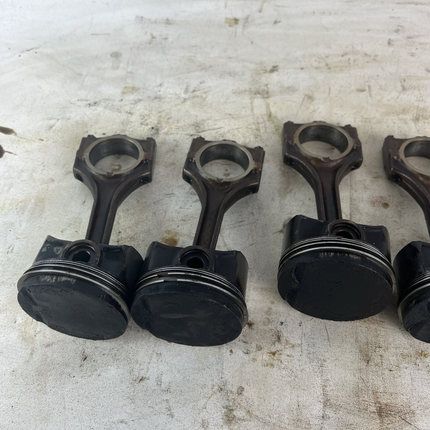 BMW E36 M52B28 Set of 6 Engine Pistons & Connecting Rods 2.8L #062