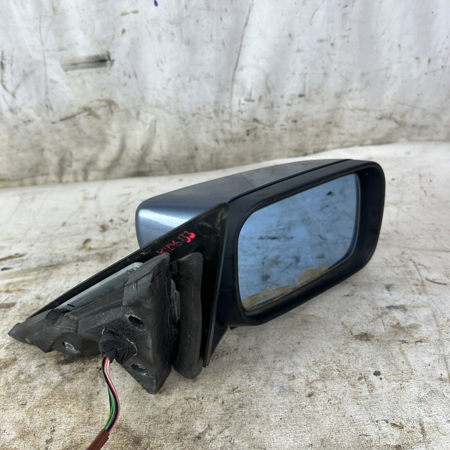 01-03 Bmw E46 320 325i 330i Sedan Right Mirror Side Stahlblau Metallic