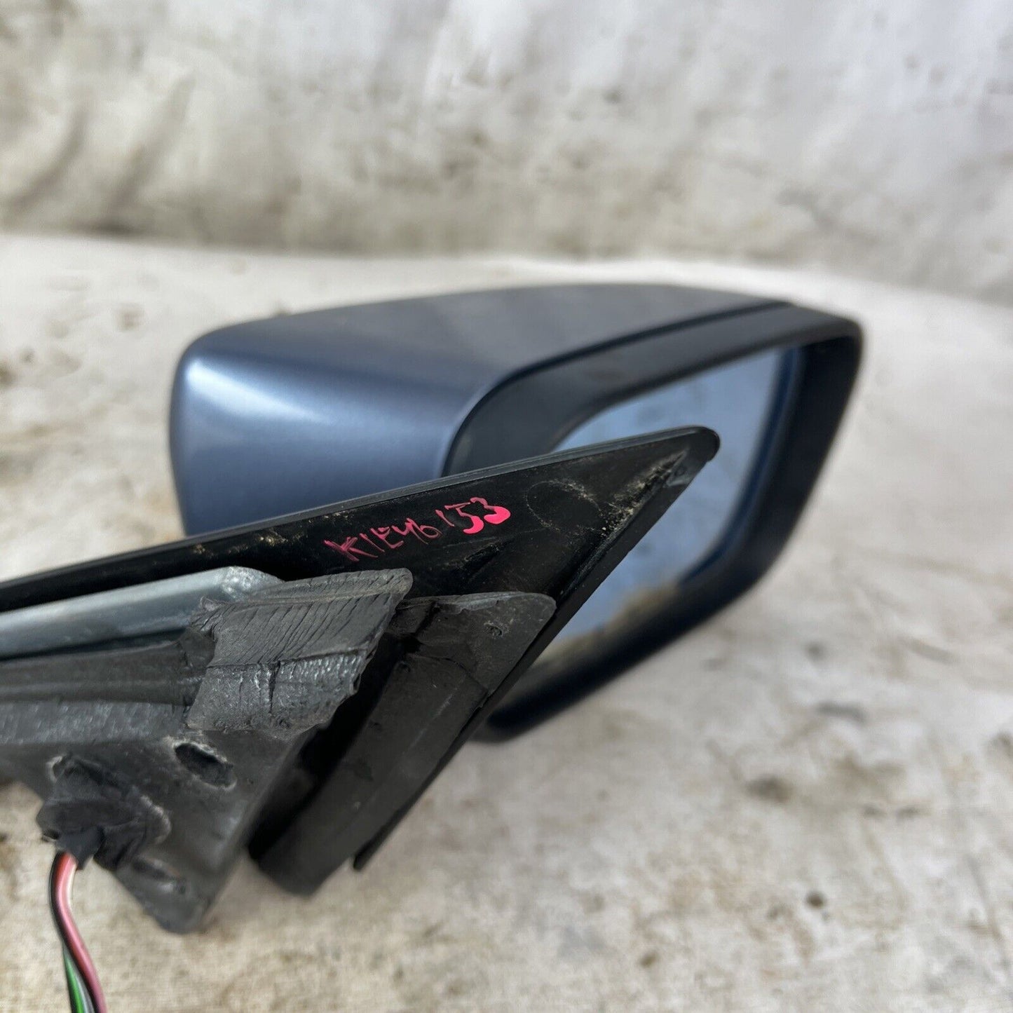 01-03 Bmw E46 320 325i 330i Sedan Right Mirror Side Stahlblau Metallic