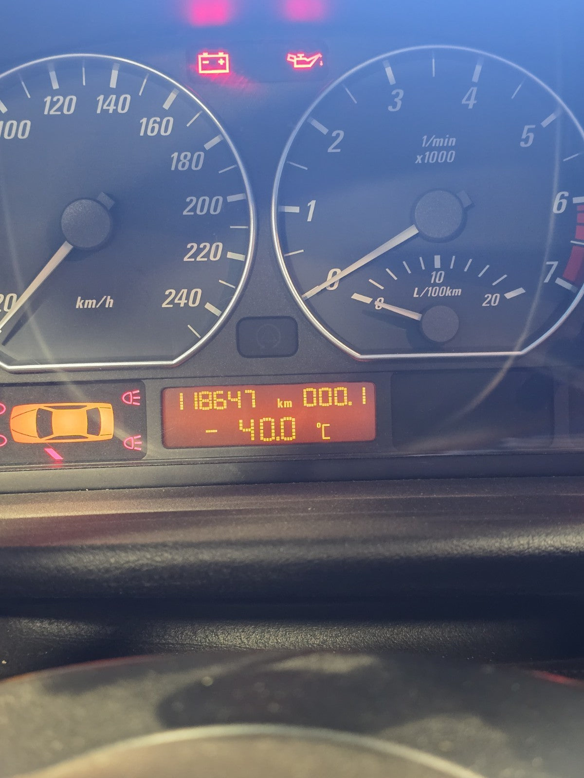 02-06 BMW E46 330Ci Coupe Instrument Gauge Cluster Manual OEM 118 K KPH