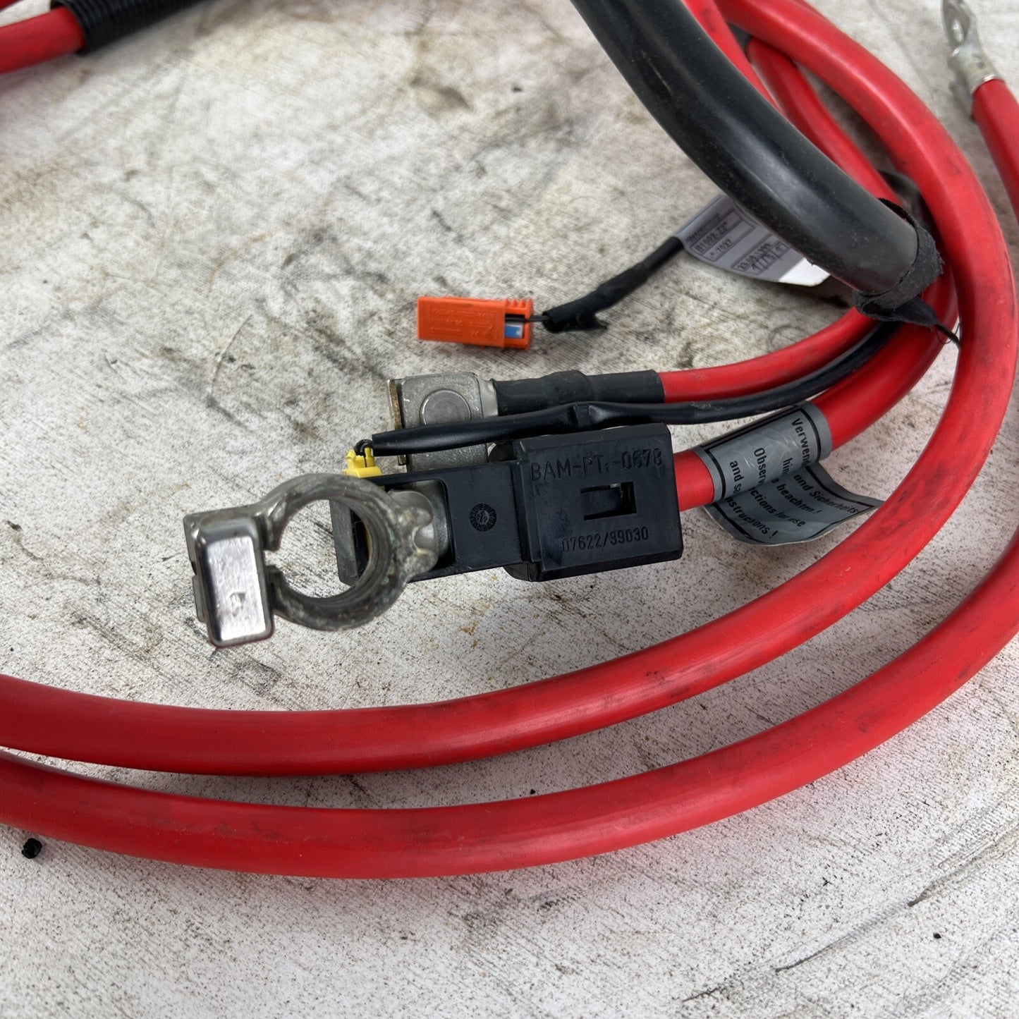 01-06 BMW 330CI 325CI POSITIVE BATTERY TERMINAL CABLE OEM UNCUT #018