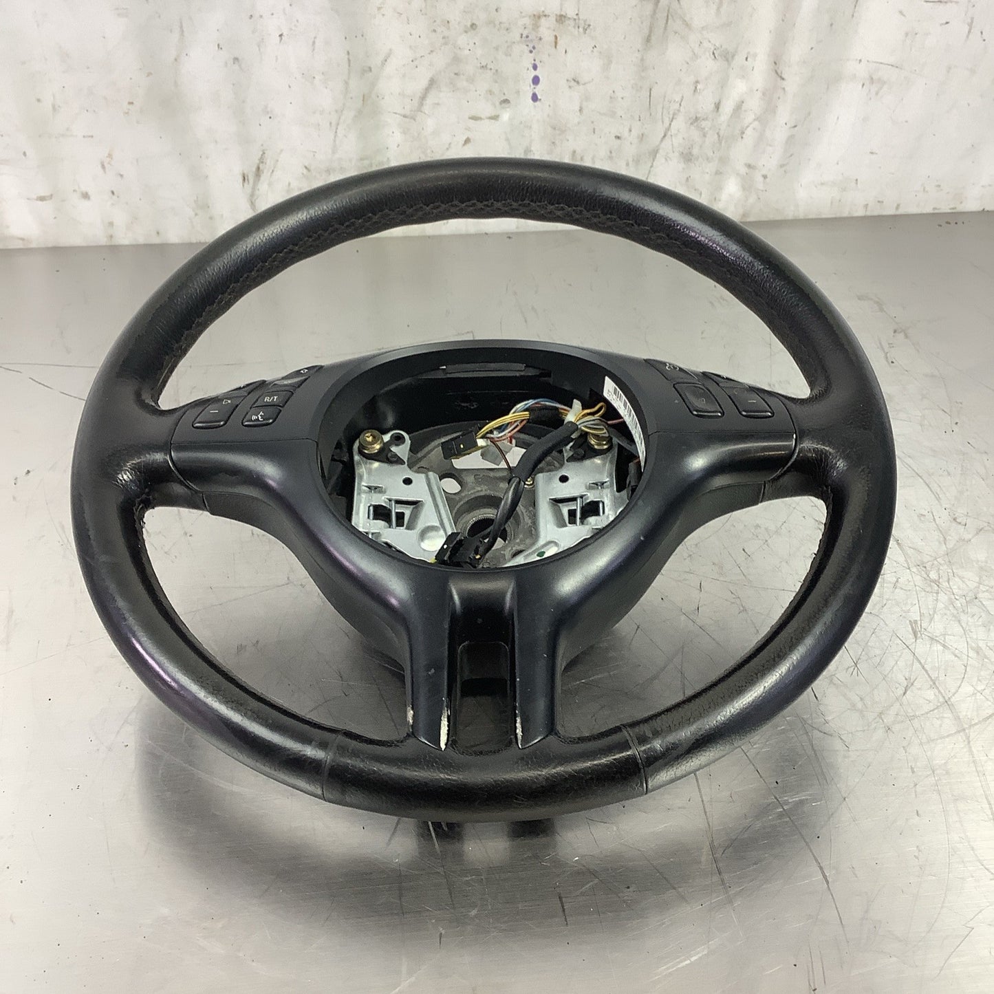 99-06 BMW E46 3 Series Multifunctional Sport Steering Wheel Leather Black OEM✅