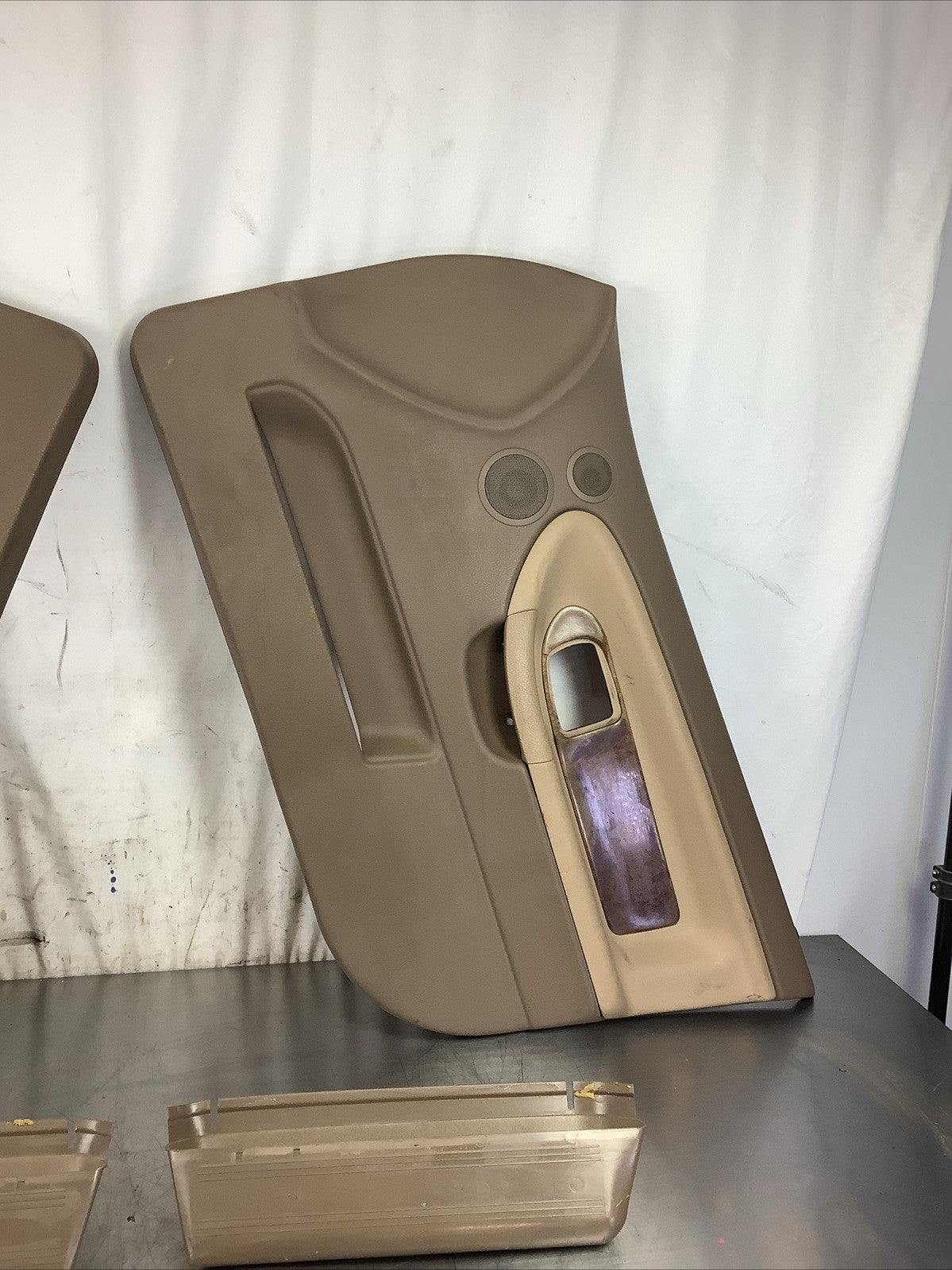 BMW E36 Tan 3-Series Sedan 4 Door Front Set Door Panel Trim 323 325 328 M3 WOOD