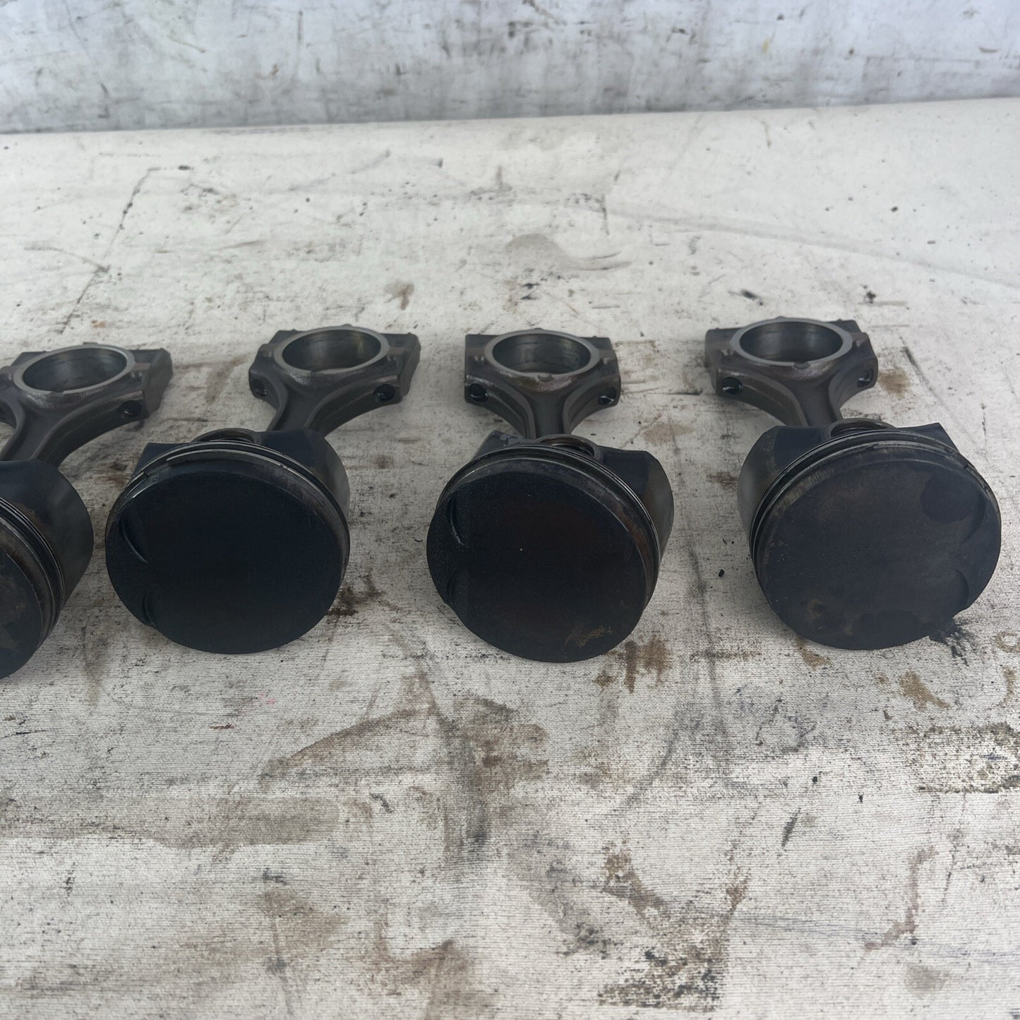 BMW E36 M52B28 Set of 6 Engine Pistons & Connecting Rods 2.8L #040