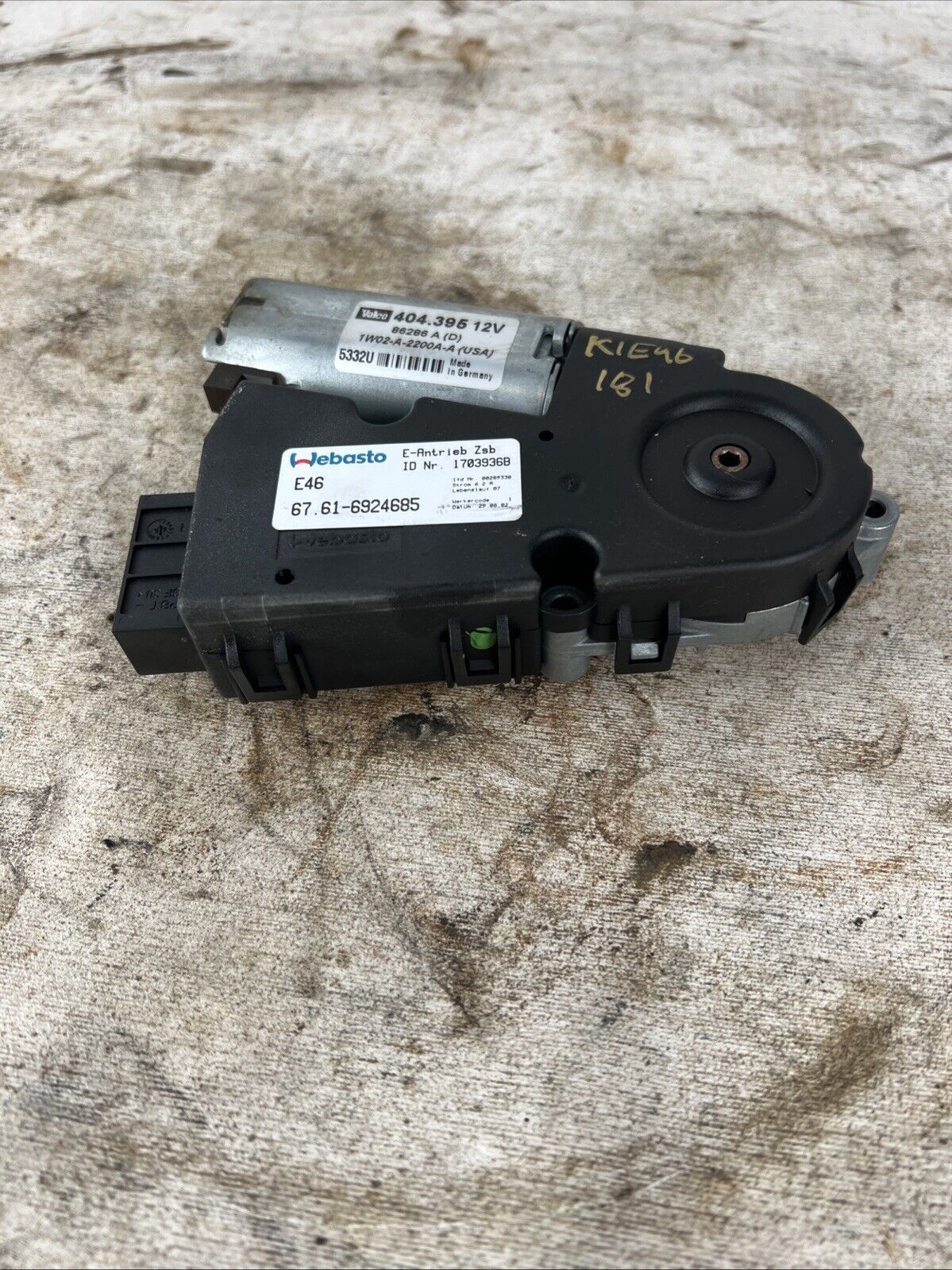 95-06 BMW E46 3/7 Series Power Sunroof Sliding Drive Motor Unit W/ Module OEM