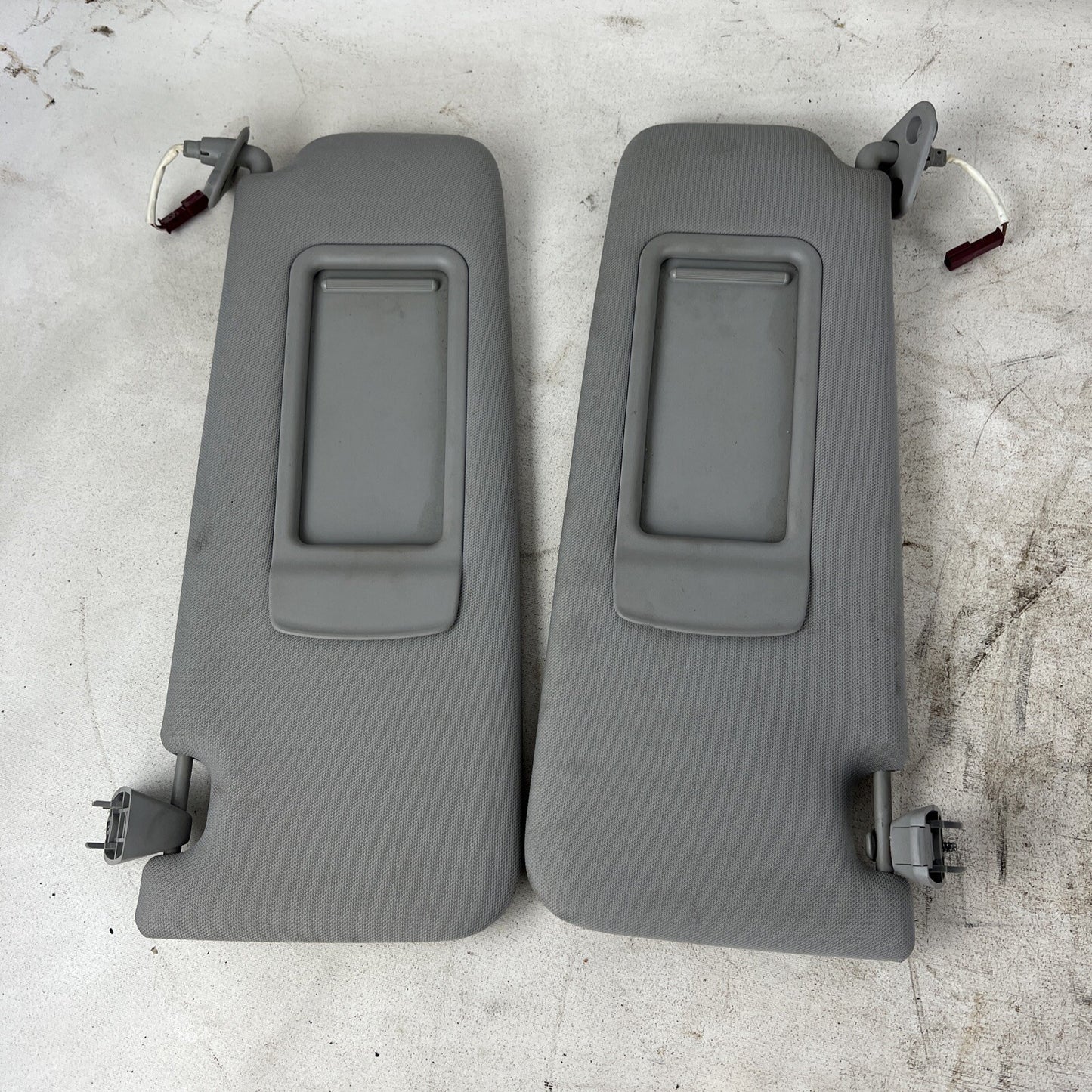 2007 - 2012 BMW 3 SERIES E92 COUPE SUN VISOR SHADE W MIRROR LEFT RIGHT SET OEM