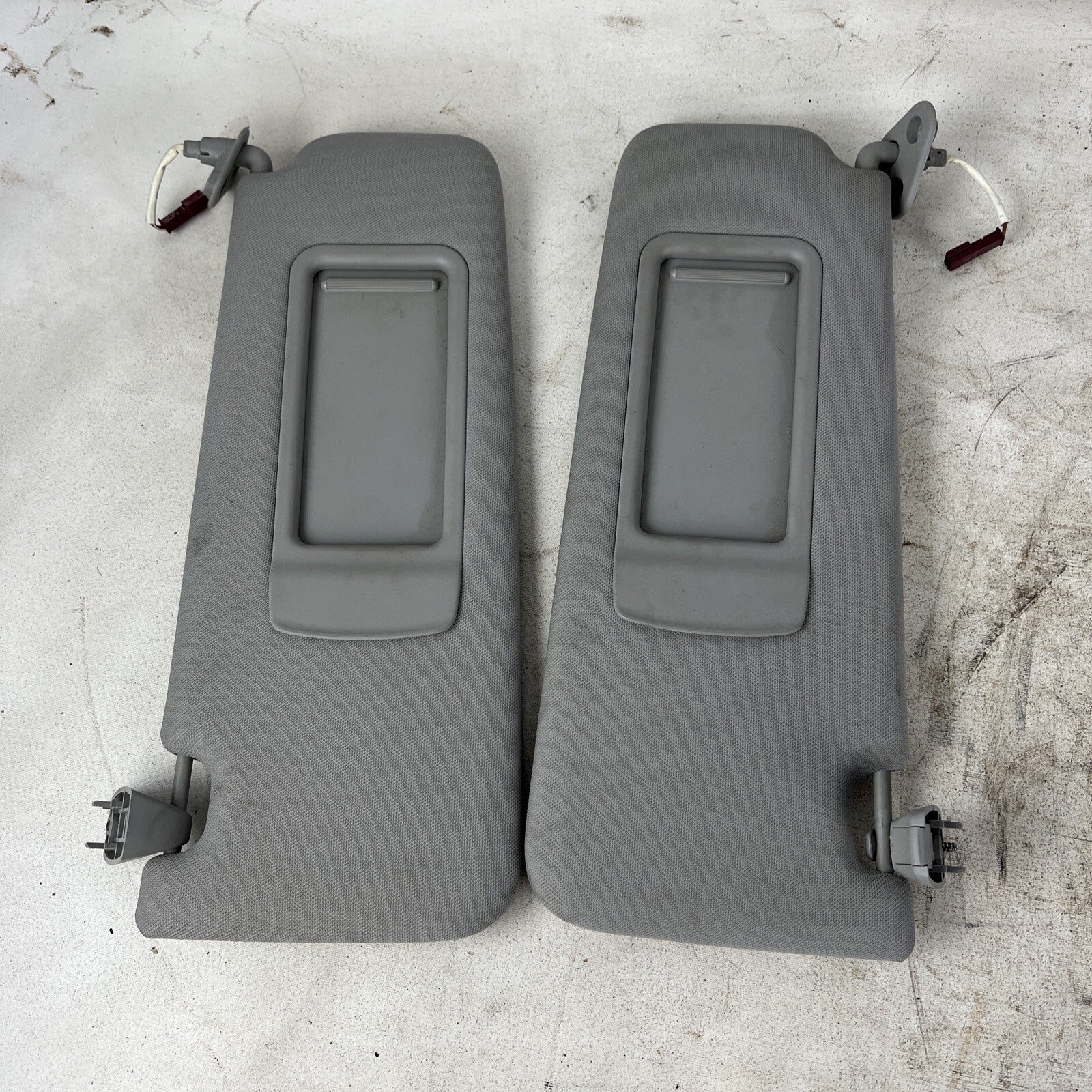 2007 - 2012 BMW 3 SERIES E92 COUPE SUN VISOR SHADE W MIRROR LEFT RIGHT SET OEM