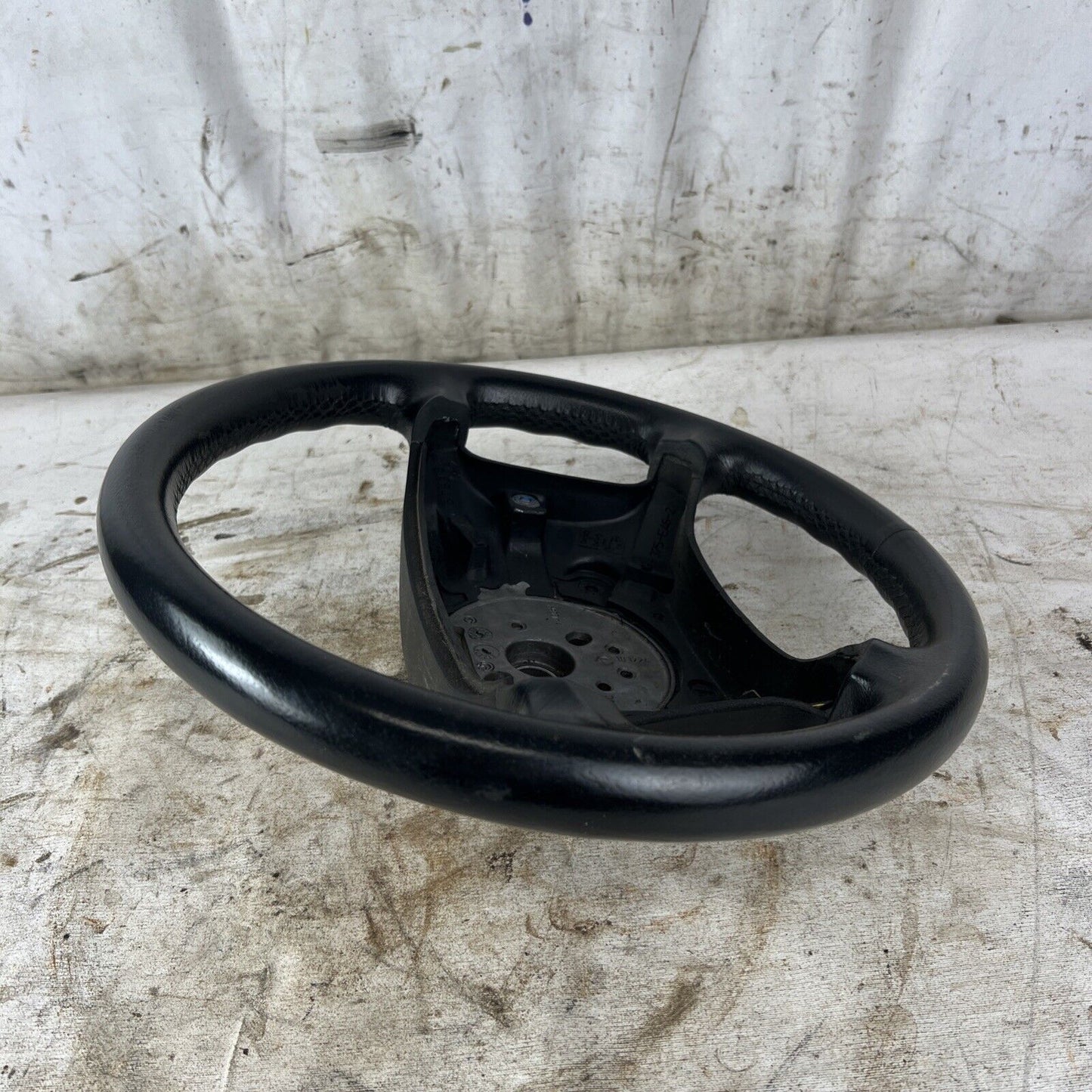 Driver Side Leather Steering Wheel 4 Spoke OEM BMW E46