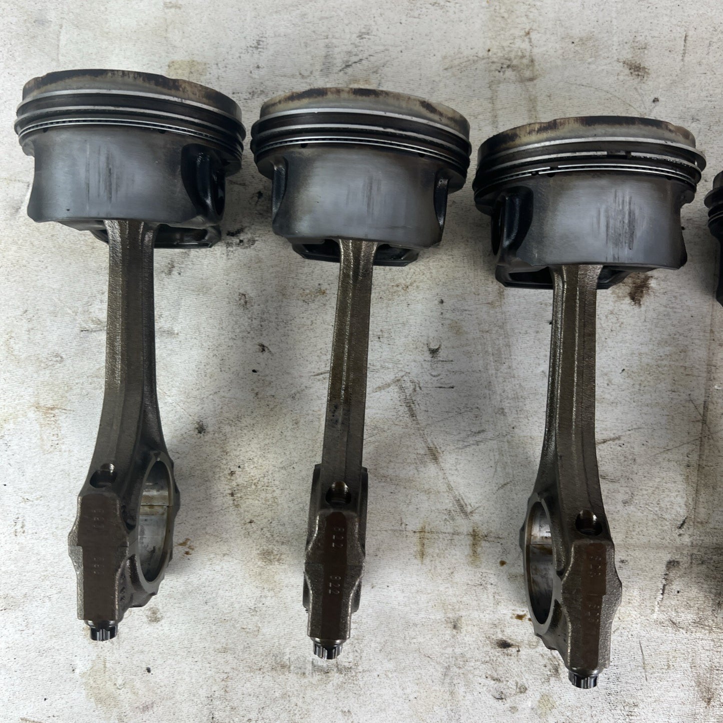 BMW E36 M52B28 Set of 6 Engine Pistons & Connecting Rods 2.8L #063
