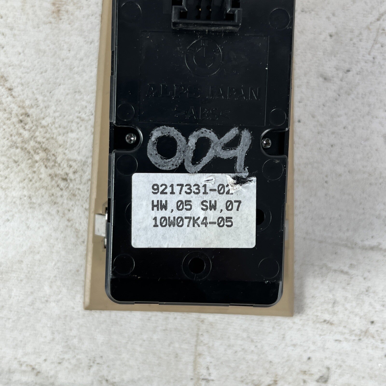 2007-2012 BMW 328I - Front LEFT DOOR Master Window Switch 9132133