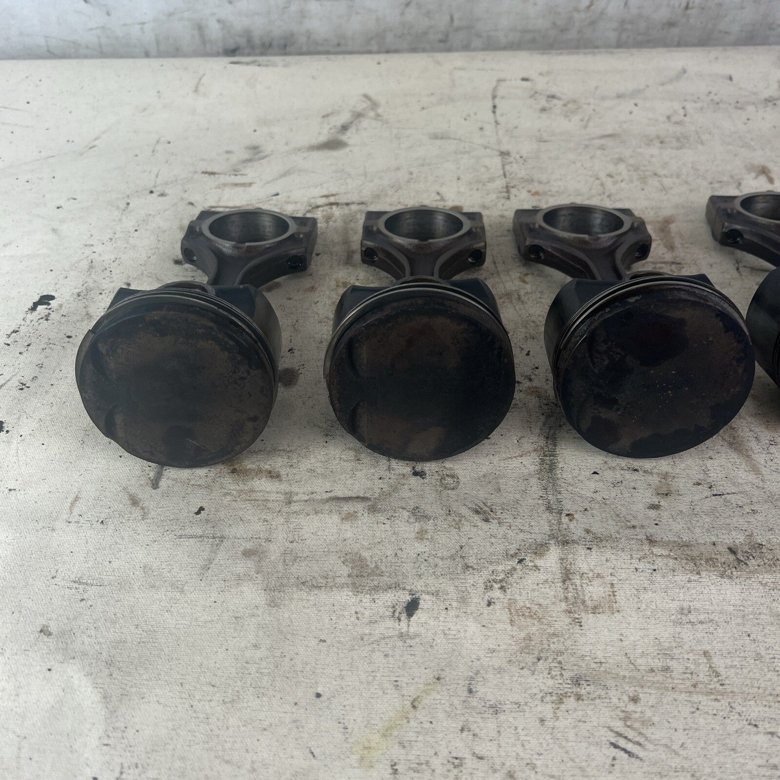 BMW E36 M52B28 Set of 6 Engine Pistons & Connecting Rods 2.8L #040