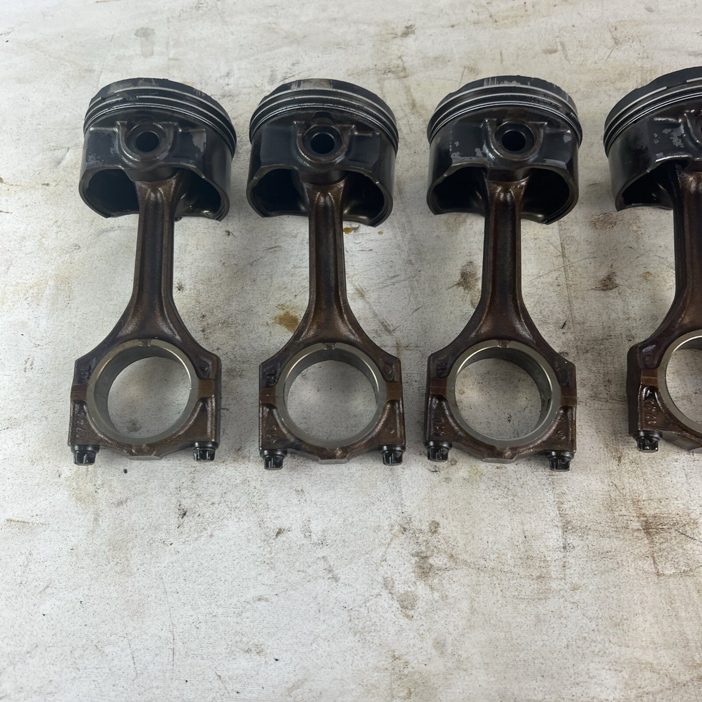 BMW E36 M52B28 Set of 6 Engine Pistons & Connecting Rods 2.8L #062