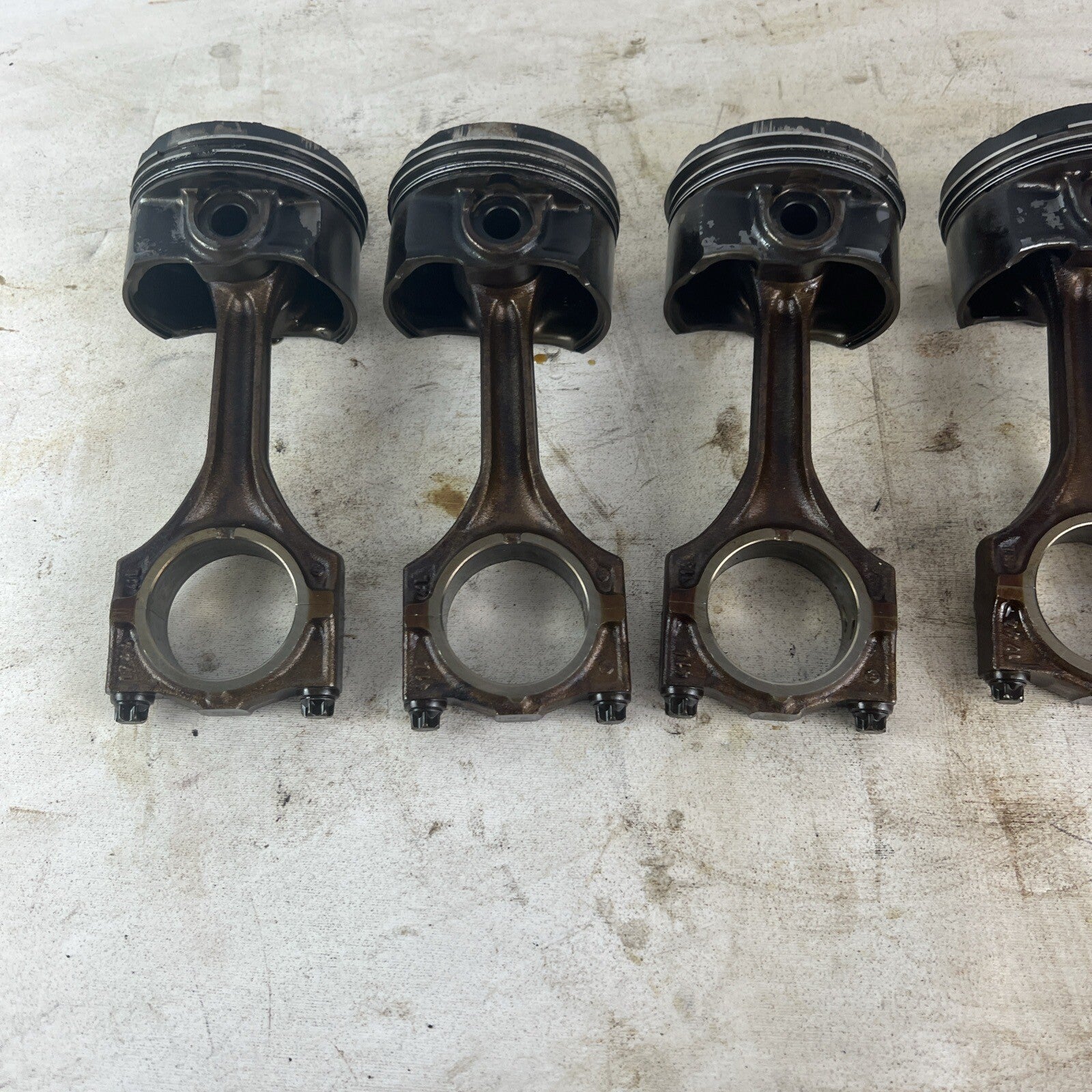 BMW E36 M52B28 Set of 6 Engine Pistons & Connecting Rods 2.8L #062