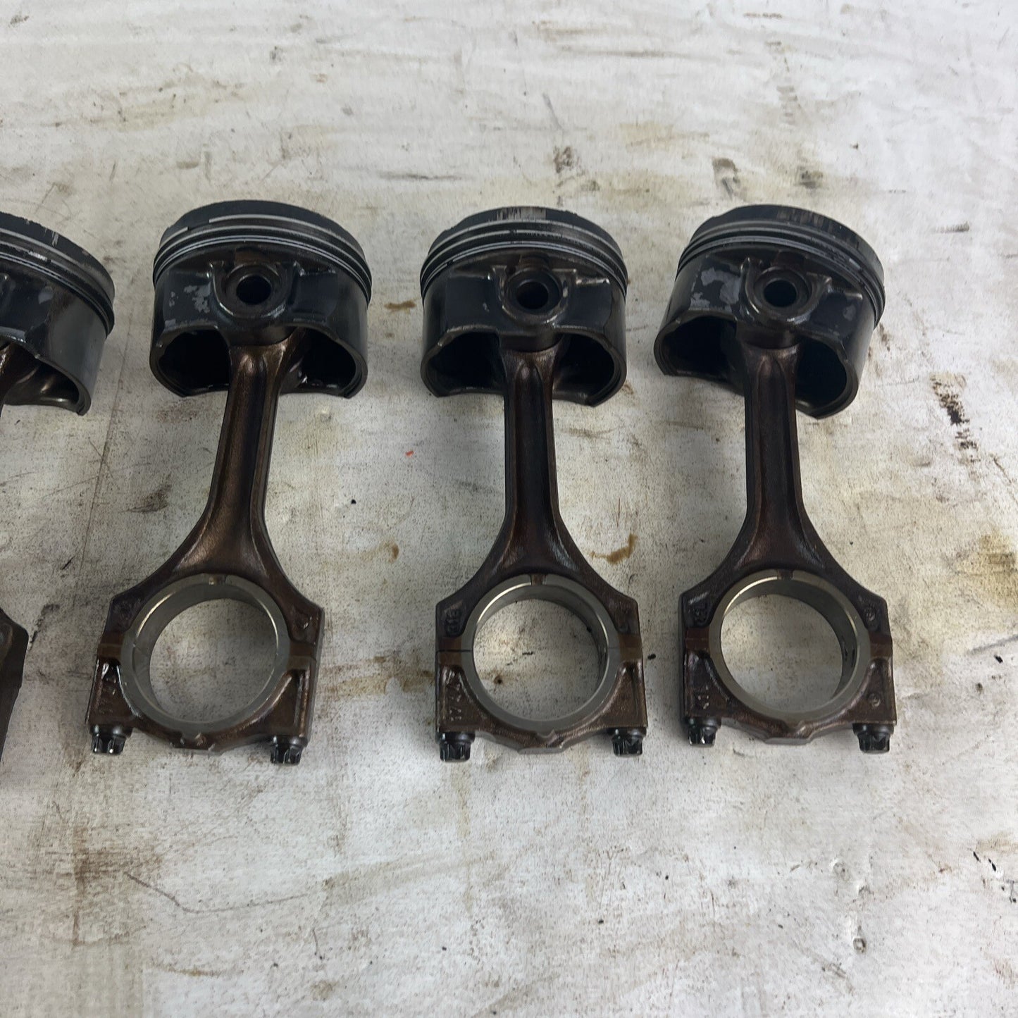 BMW E36 M52B28 Set of 6 Engine Pistons & Connecting Rods 2.8L #062