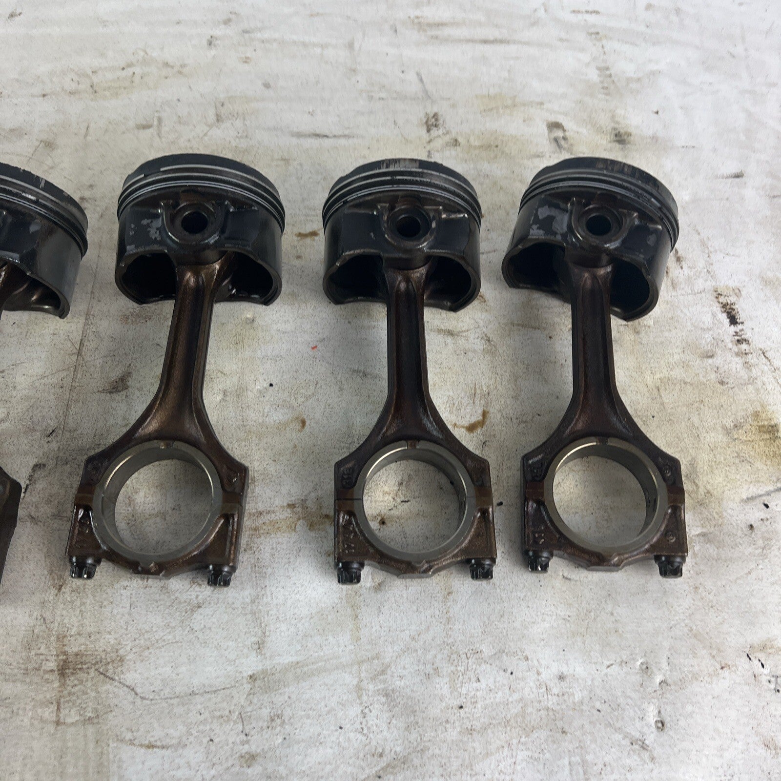 BMW E36 M52B28 Set of 6 Engine Pistons & Connecting Rods 2.8L #062