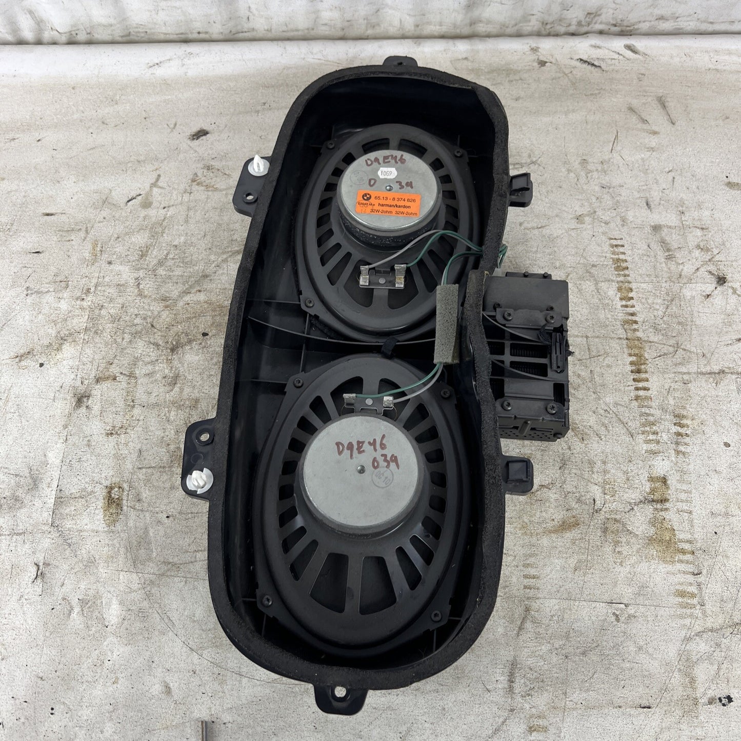00-06 BMW M3 330 328 325 Rear Deck Subwoofer Speaker Harman Kardon 8374826 OEM