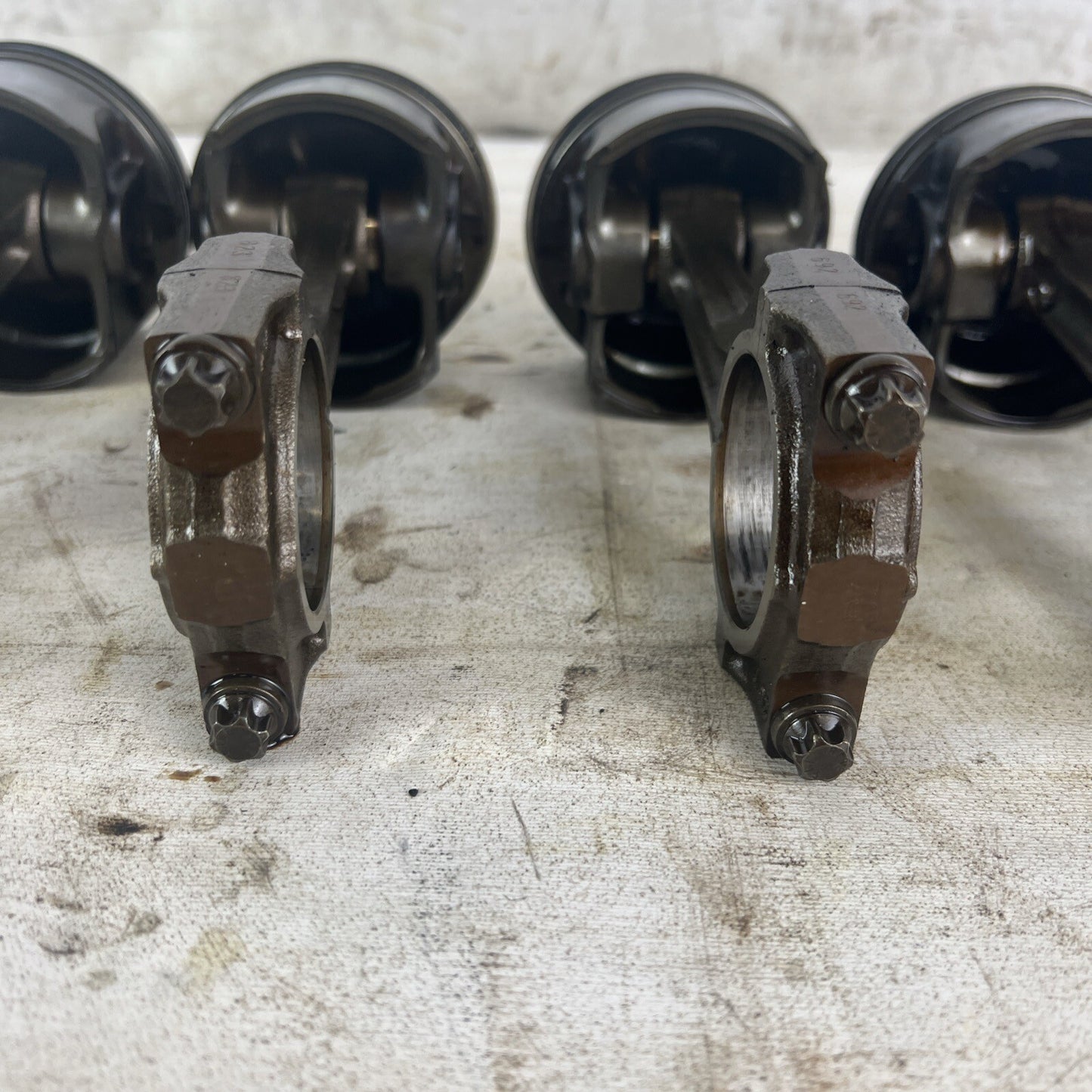 BMW E36 M52B28 Set of 6 Engine Pistons & Connecting Rods 2.8L #063