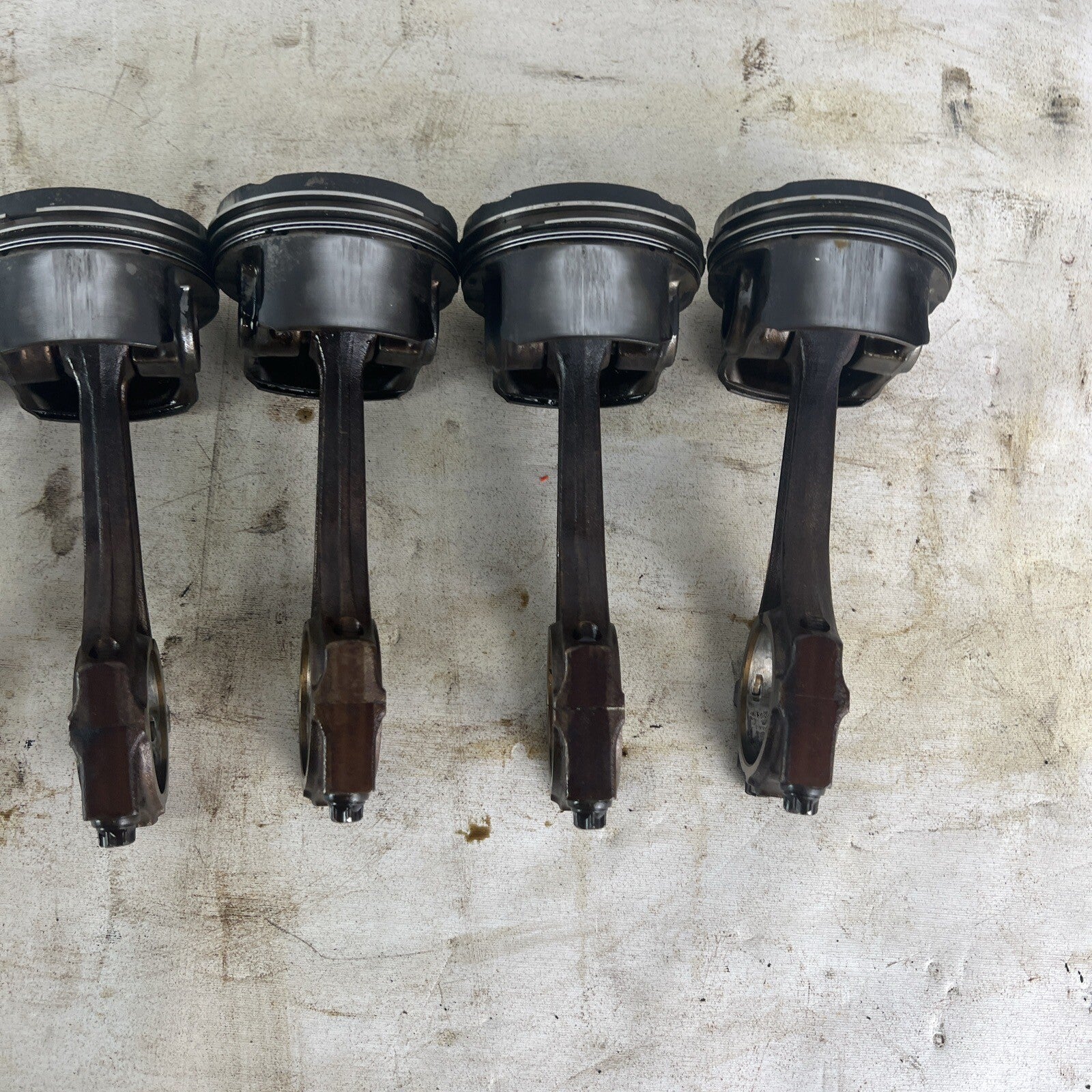 BMW E36 M52B28 Set of 6 Engine Pistons & Connecting Rods 2.8L #062