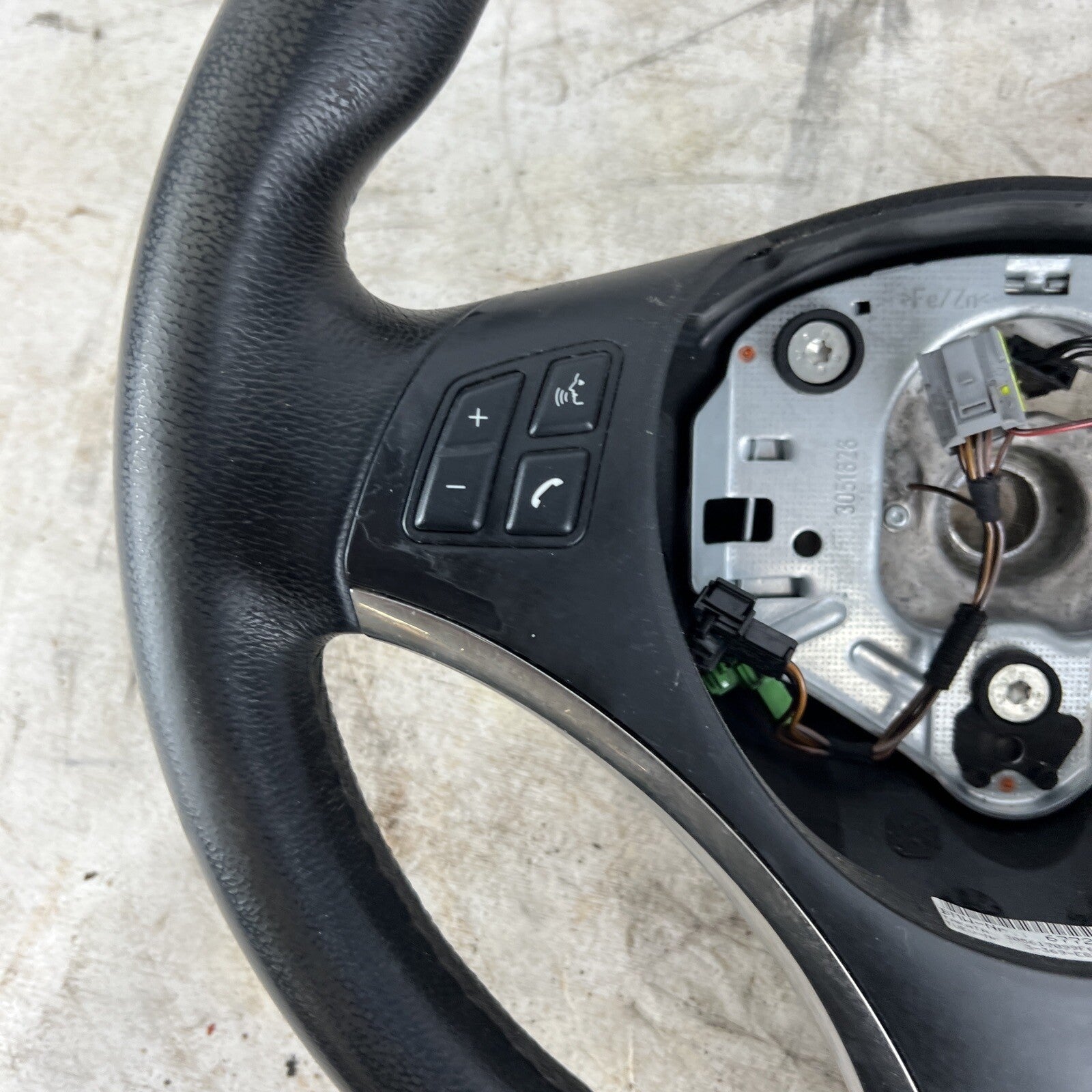 ? 07-11 OEM BMW E82 E90 E92 E93 X1 328 335 Sport Leather Steering Wheel Black MT
