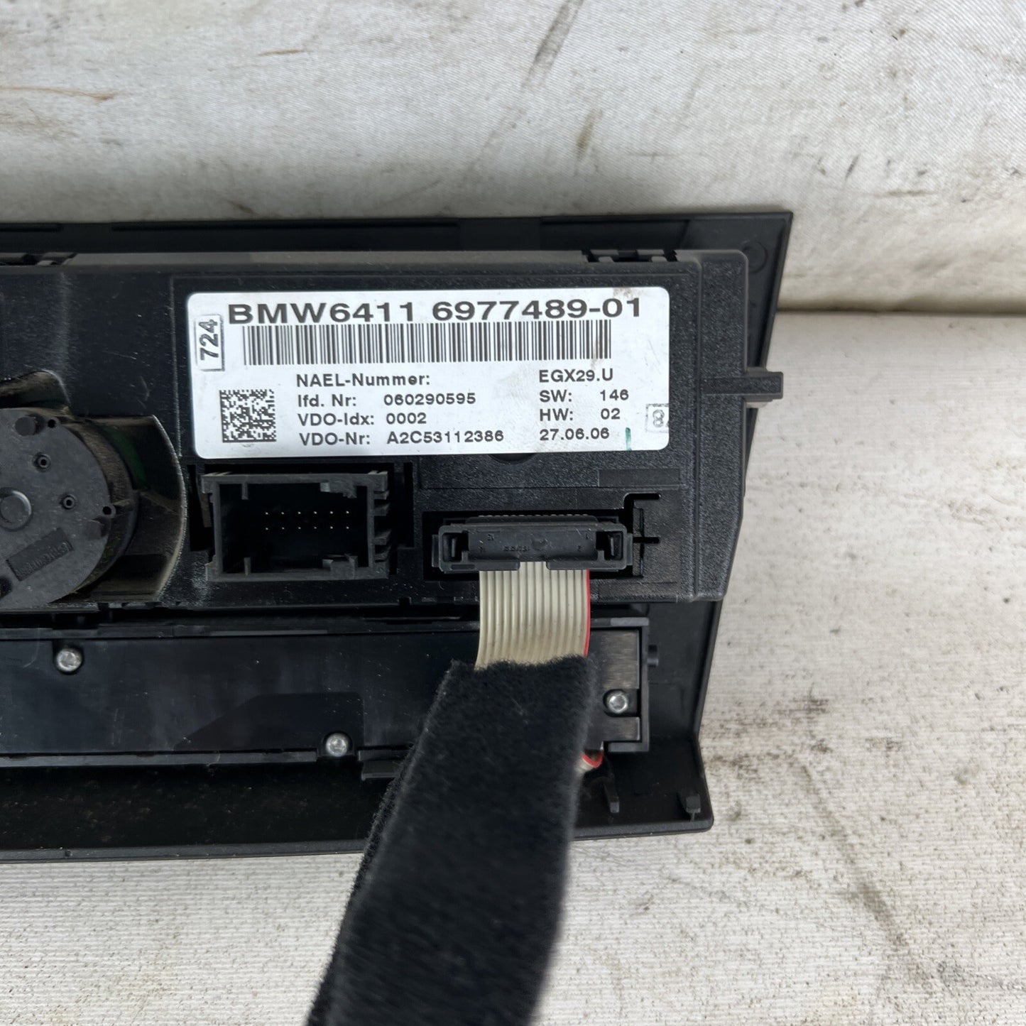 2007 - 2013 BMW E92 E93 CLIMATE CONTROL PANEL SWITCH AC HEATER CONDITION 6977489