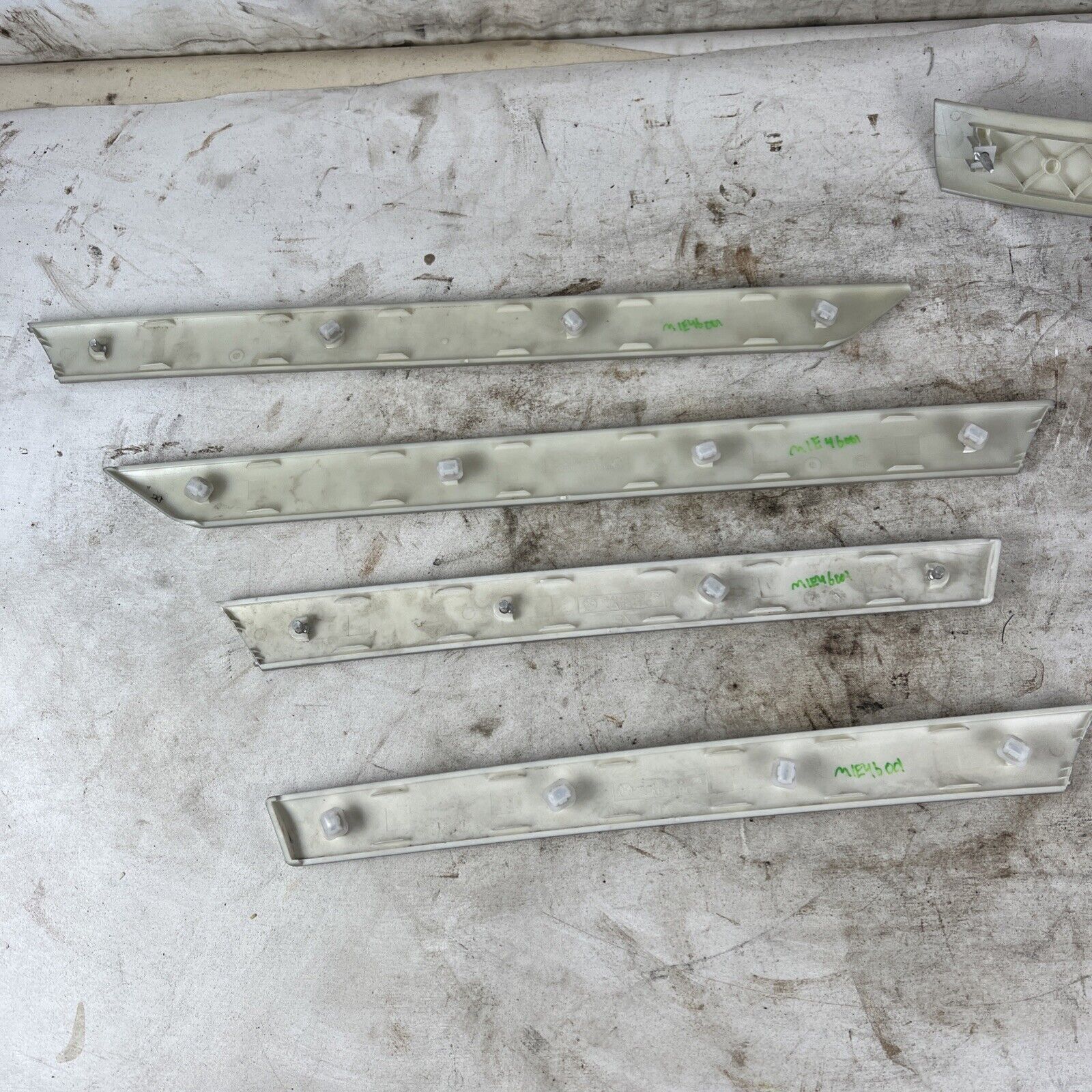 BMW 3 E46 Silver Interior Trim Center Console Panel Moldings LHD Set - OEM!