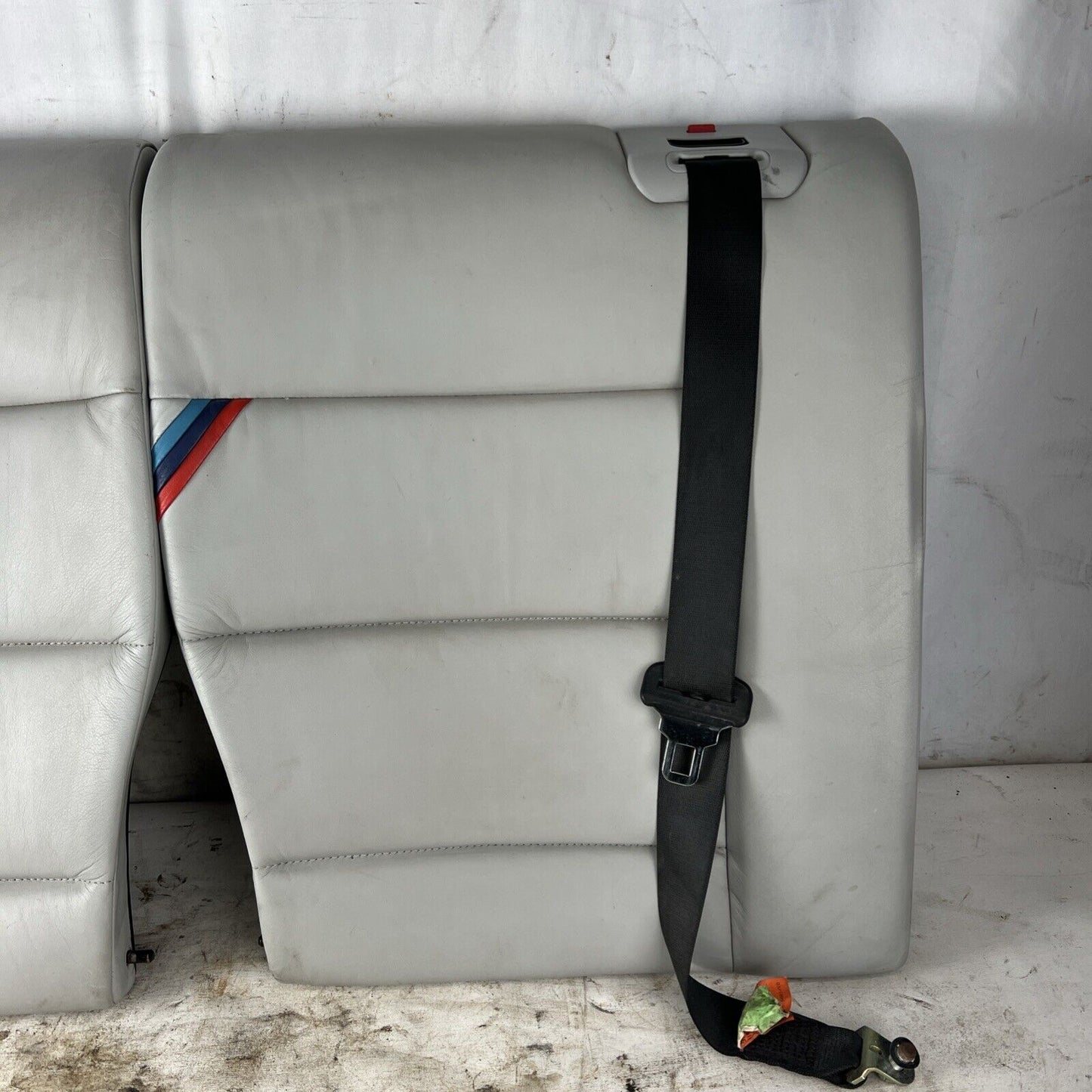 Used BMW E36 M3 Coupe 2dr Rear leather Seat Backs Vader Dove Grey M Srtipe