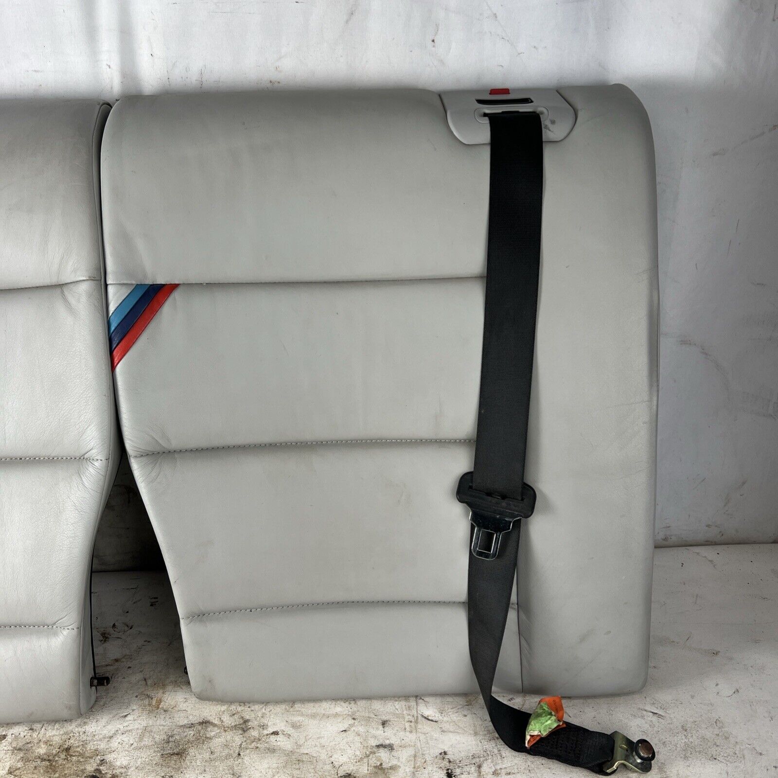 Used BMW E36 M3 Coupe 2dr Rear leather Seat Backs Vader Dove Grey M Srtipe