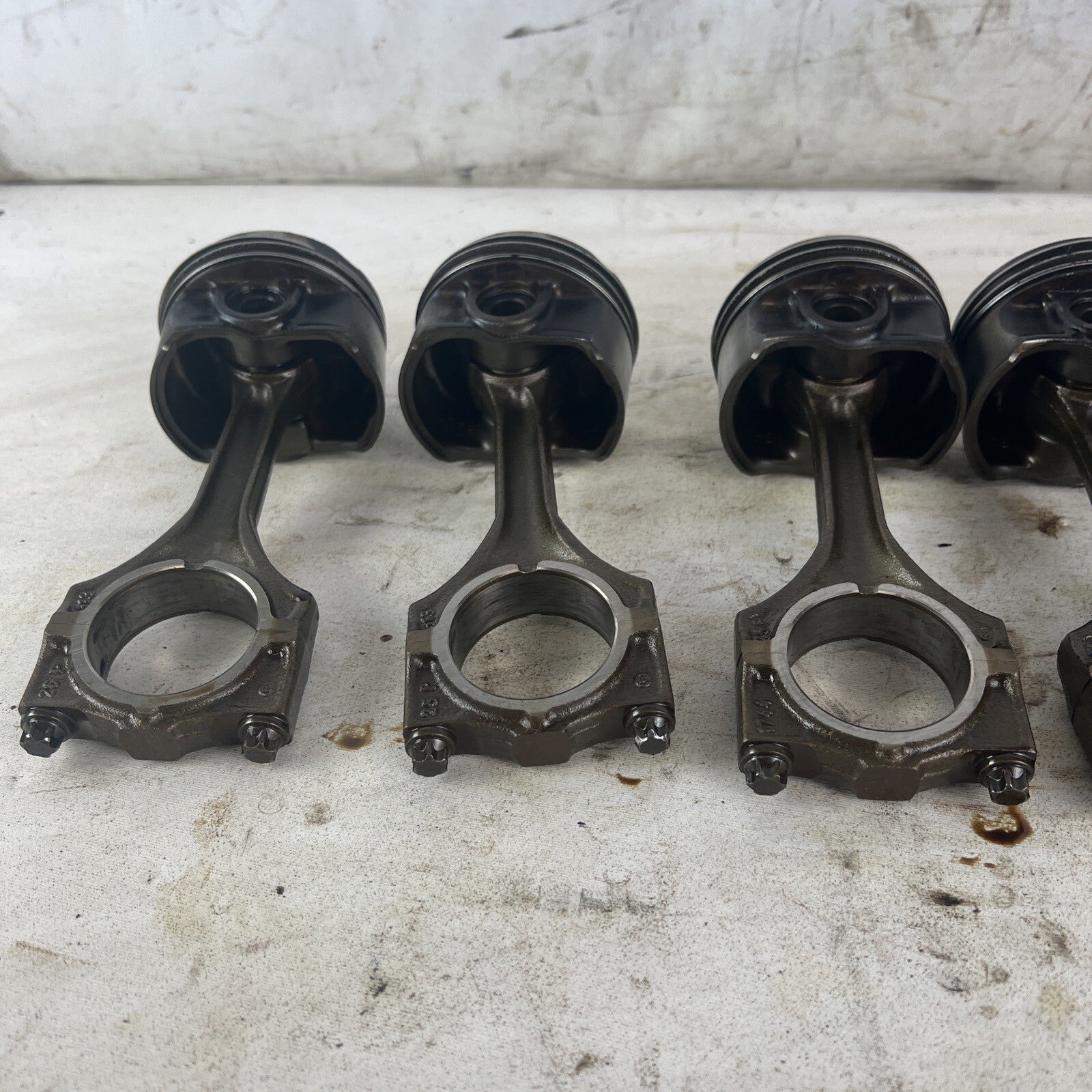 BMW E36 M52B28 Set of 6 Engine Pistons & Connecting Rods 2.8L #063