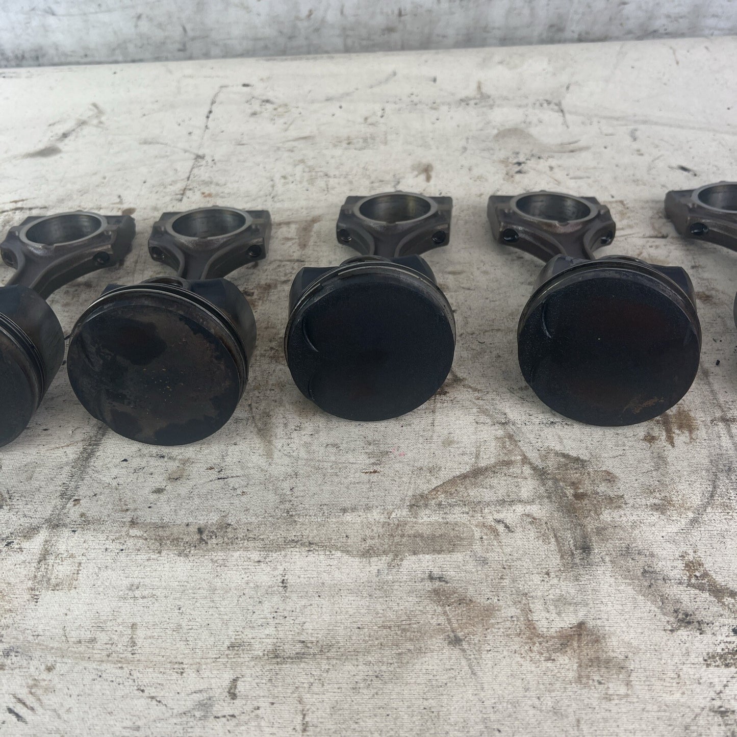 BMW E36 M52B28 Set of 6 Engine Pistons & Connecting Rods 2.8L #040