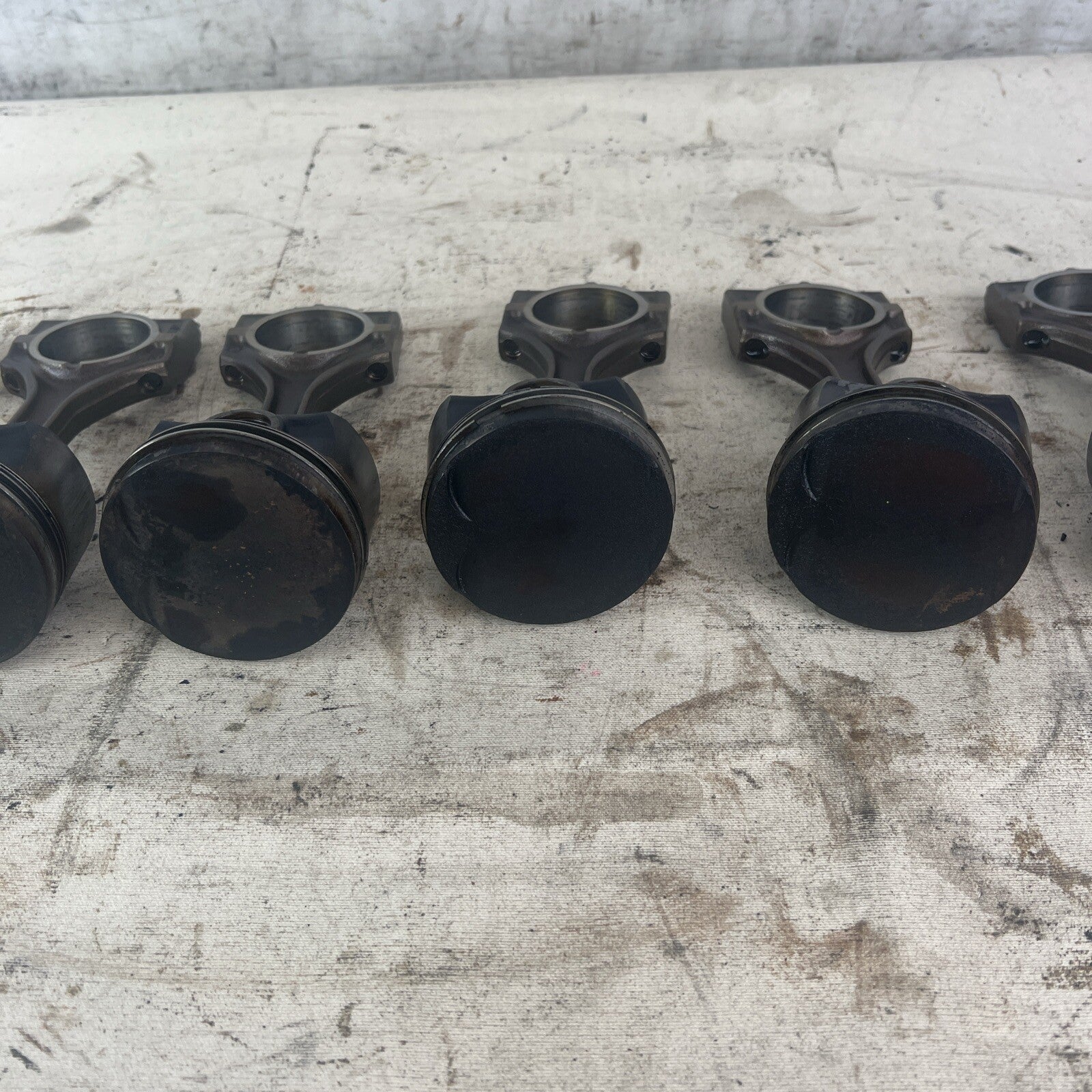 BMW E36 M52B28 Set of 6 Engine Pistons & Connecting Rods 2.8L #040