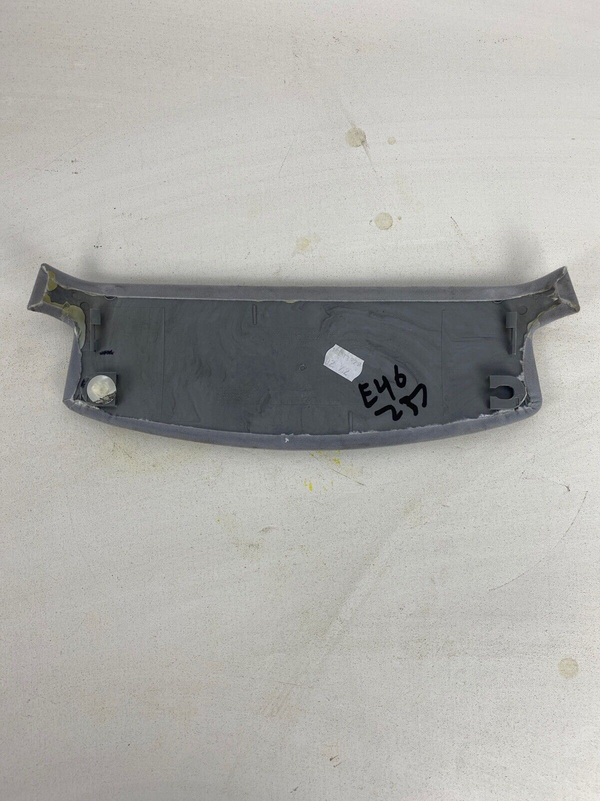 BMW 3 SERIES E46 COUPE HIGHT UPPER BRAKE LAMP COVER TRIM IN GREY GRAY # 8202860