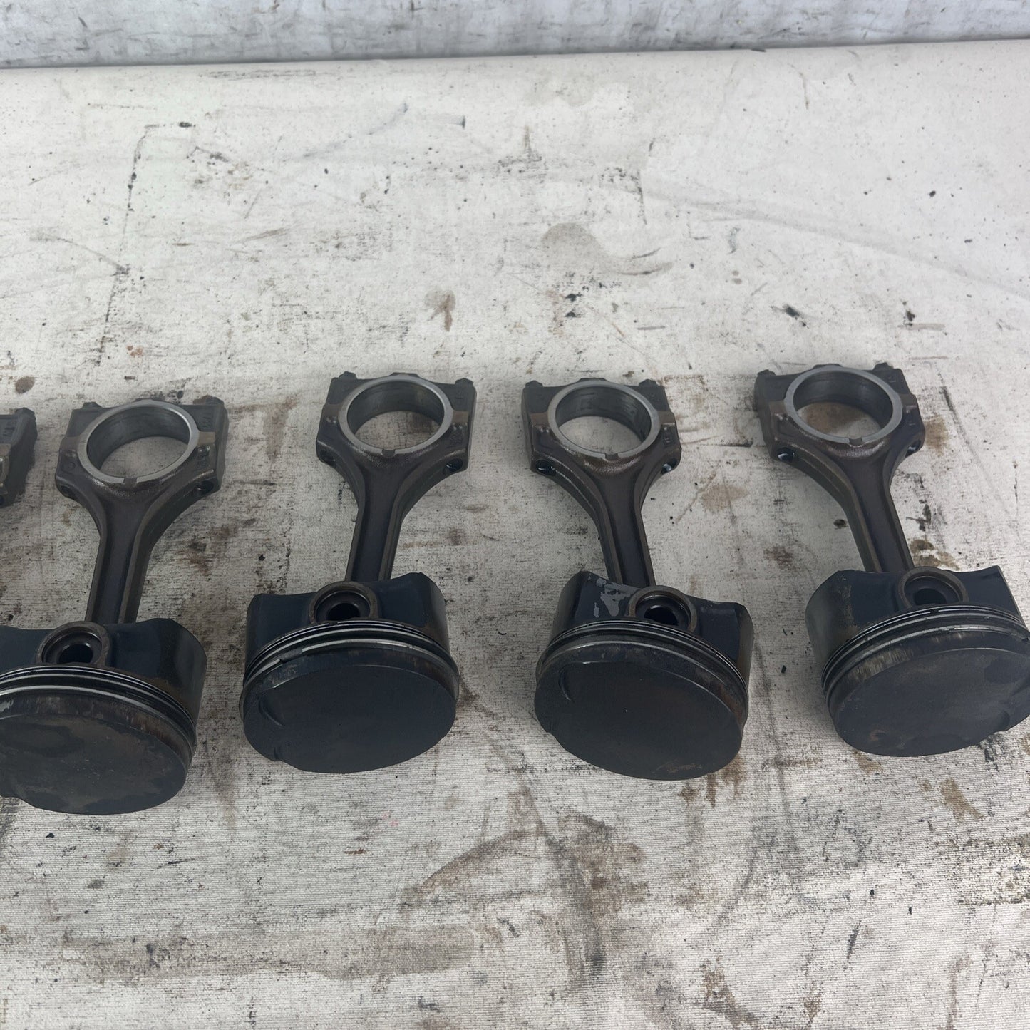 BMW E36 M52B28 Set of 6 Engine Pistons & Connecting Rods 2.8L #040