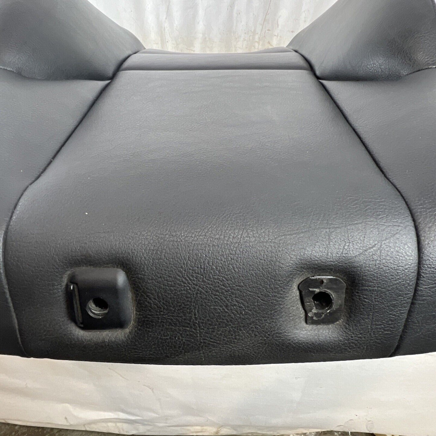 BMW 2004 E46 sedan Front R or L Seat back Black vinyl SPORT OEM Cover/Foam #063