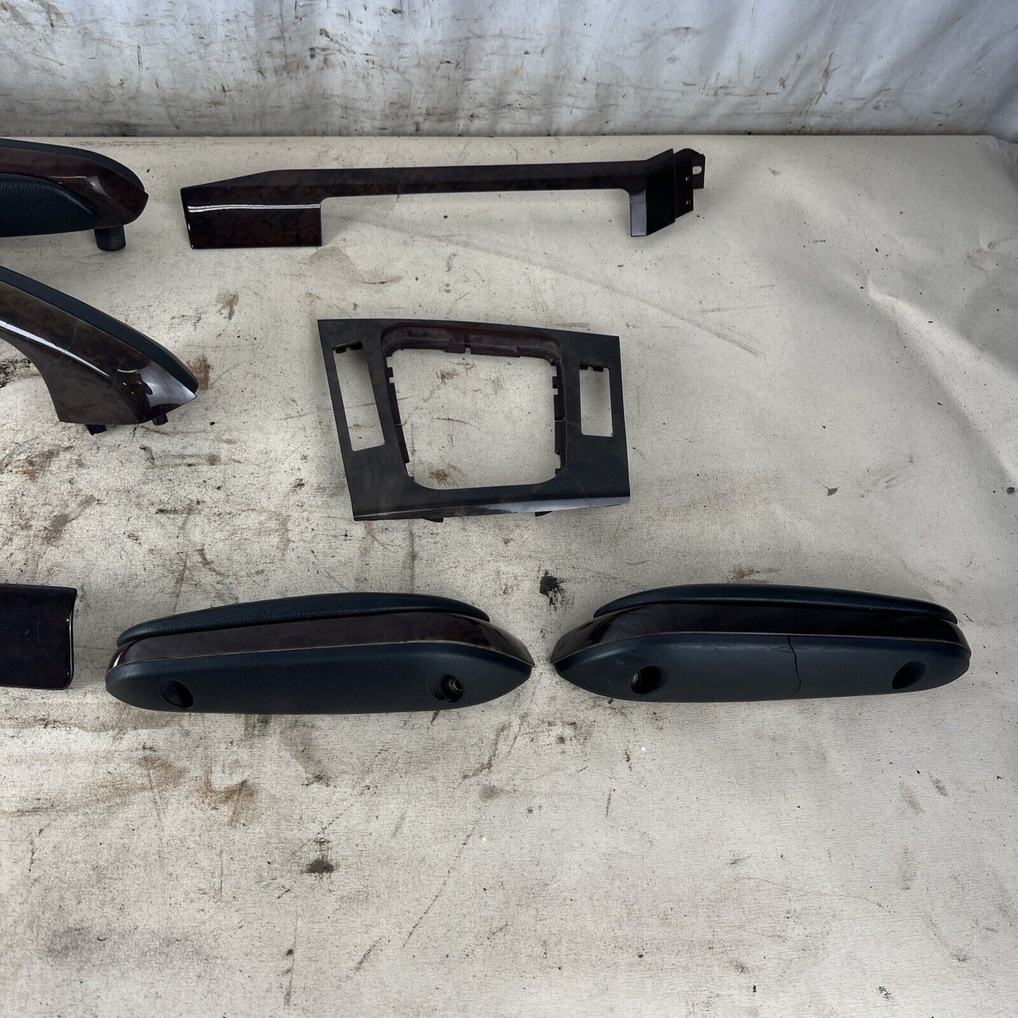 01-06 BMW E46 CONVERTIBLE INTERIOR TRIM BEZEL PANEL SET WOOD MYRTE OEM SEE PICS