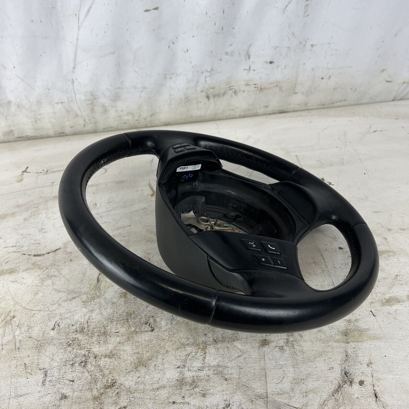 ✅ 06-11 BMW 325I E90 OEM STEERING WHEEL W/ CONTROLS STITCHES BLACK LEATHER