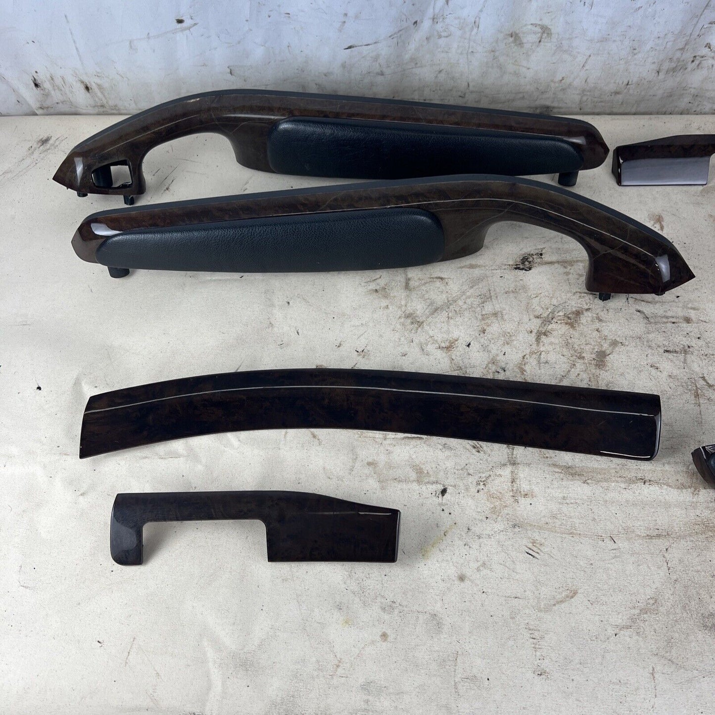 01-06 BMW E46 CONVERTIBLE INTERIOR TRIM BEZEL PANEL SET WOOD MYRTE OEM SEE PICS