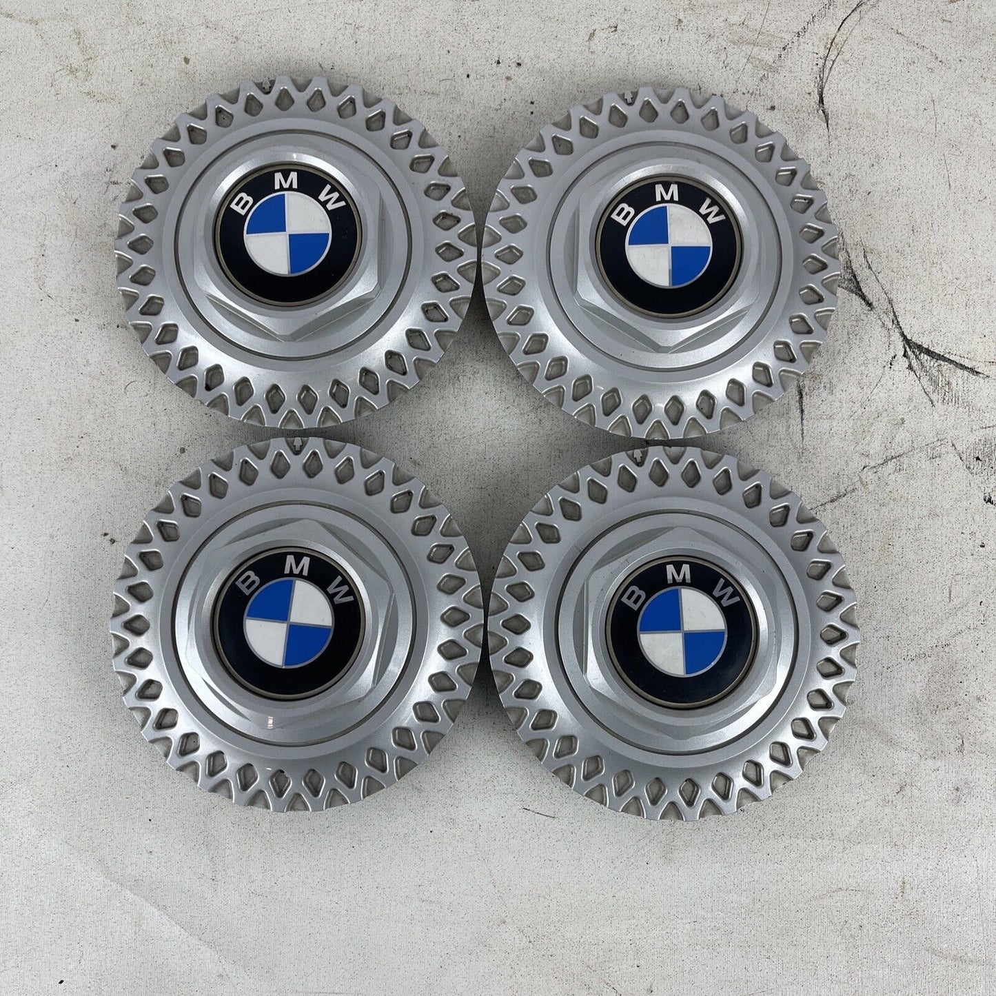 GENUINE BMW E36 ALLOY WHEEL HUB CENTER CAPS SET OF FOUR STYLE 17 1180777