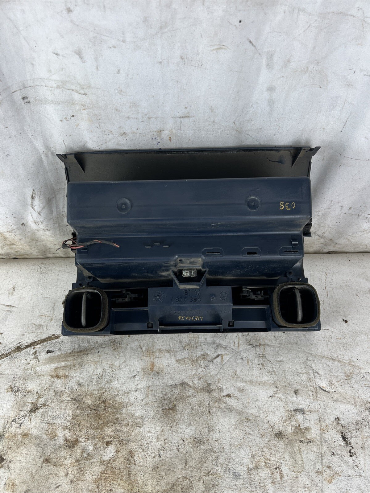 BLUE BMW e36 sedan coupe glove box compartment storage 91-93 1977398 With Vents