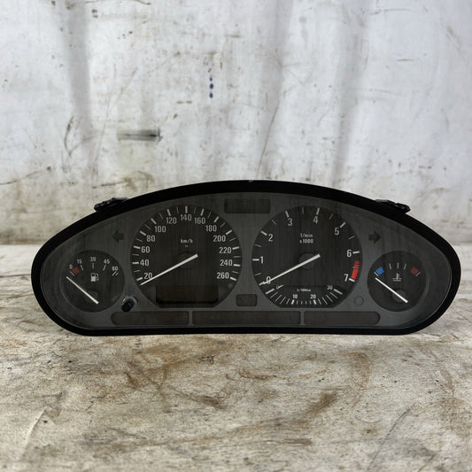 BMW E36 328i 325i 320i 6 CYL KM/H INSTRUMENT CLUSTER SPEEDOMETER TACHOMETER 262K