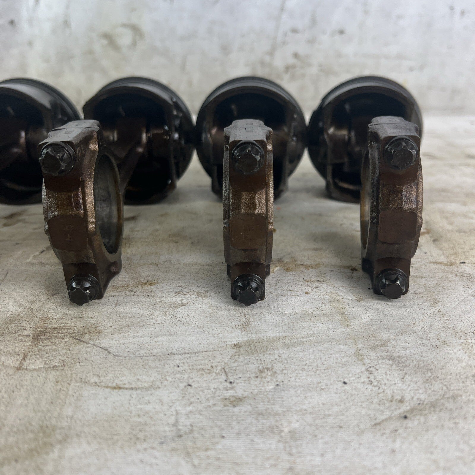 BMW E36 M52B28 Set of 6 Engine Pistons & Connecting Rods 2.8L #062