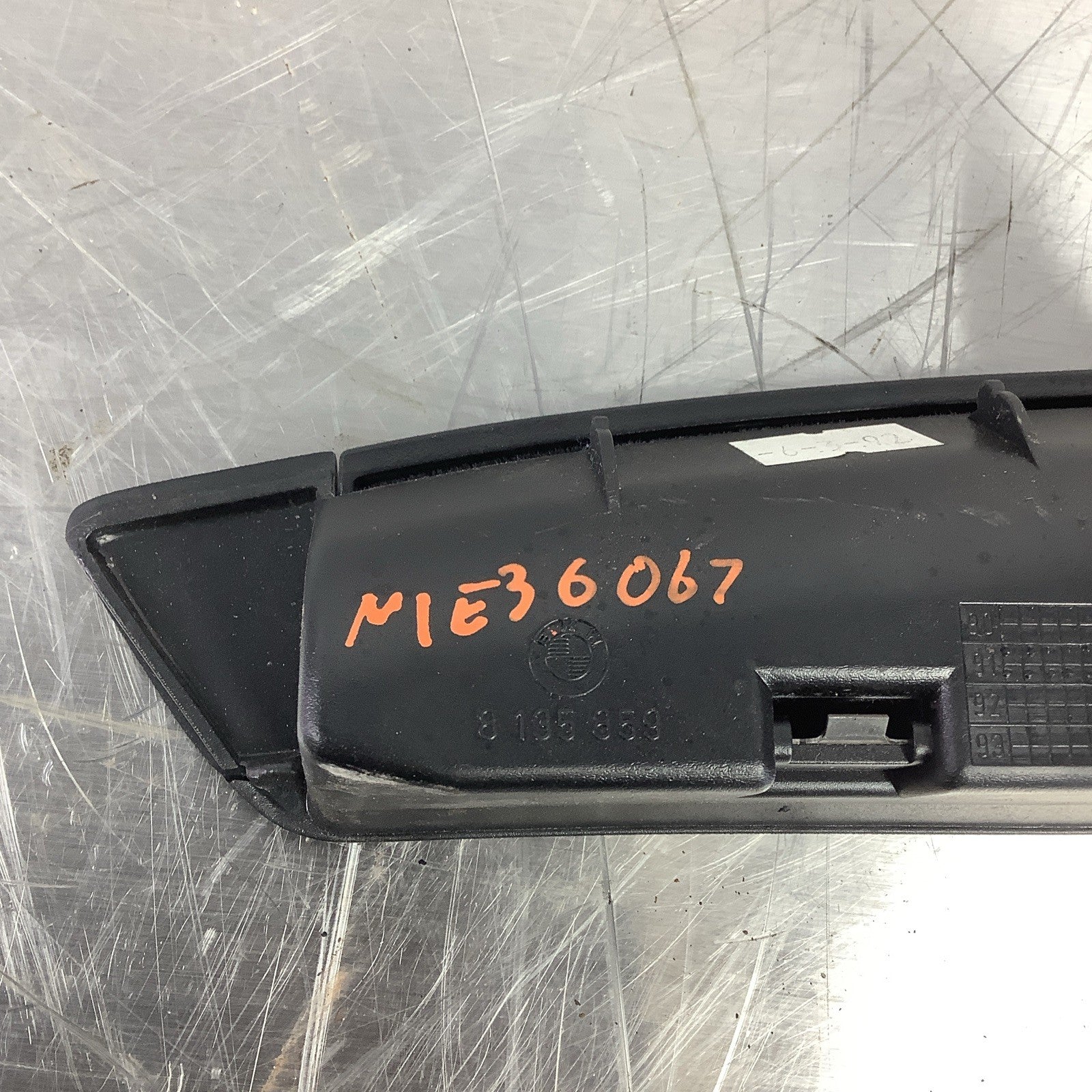 BMW E36 sedan OEM black door panel coin holder / tray #8135859 3-series 92-98