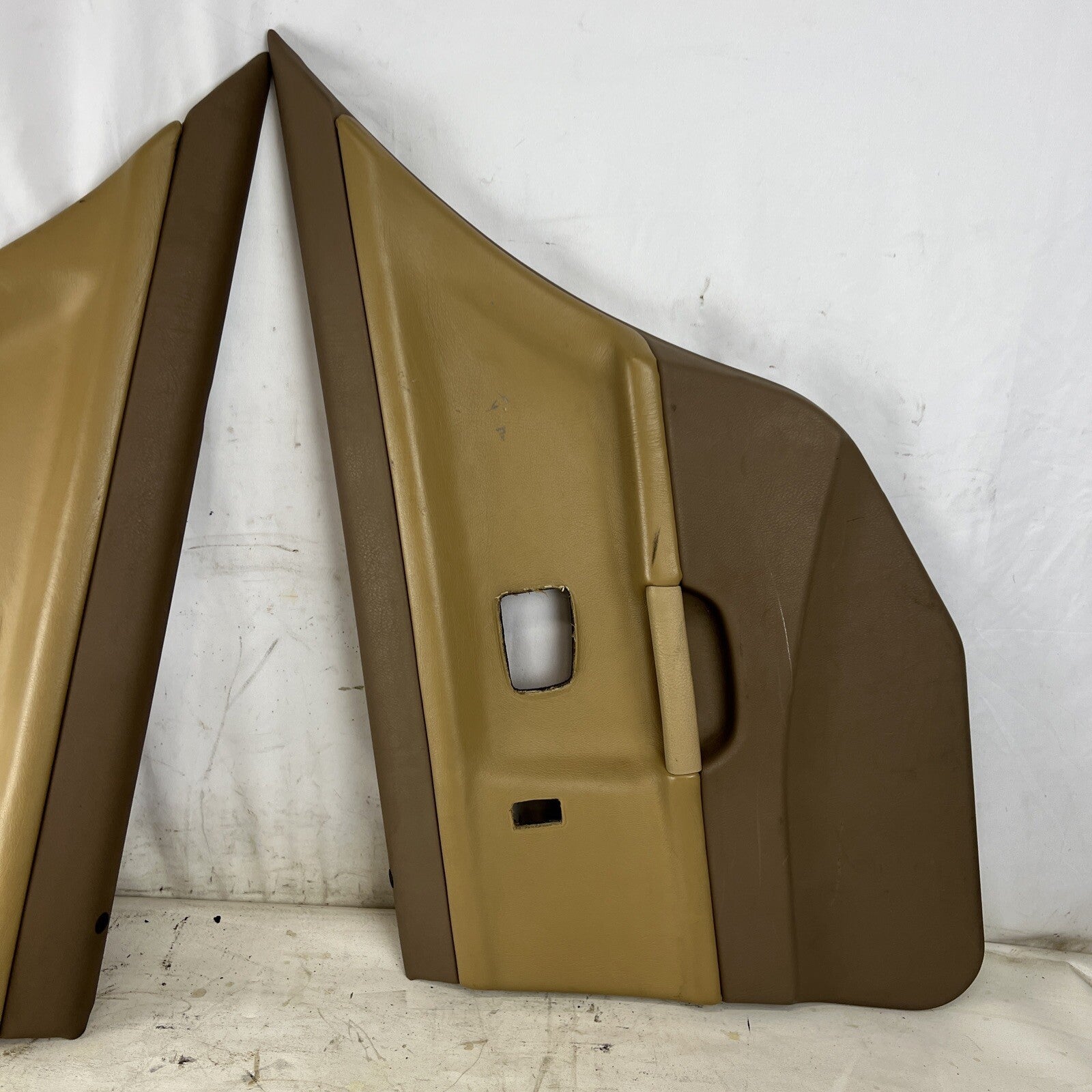 BMW E36 Sedan REAR DOOR PANELS TAN PAIR 325 318 328 Card 4 Door TRIM OEM BEIGE