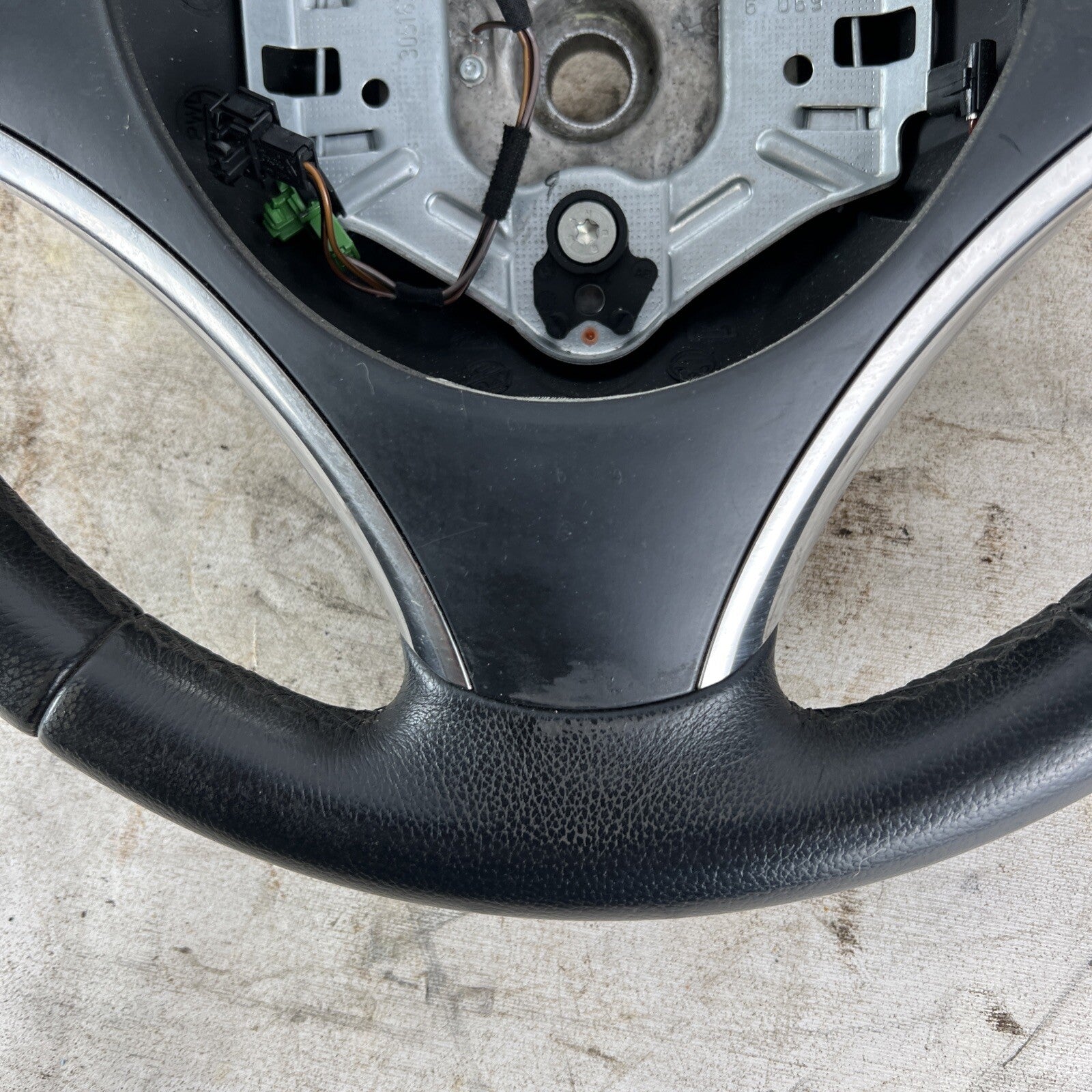 ? 07-11 OEM BMW E82 E90 E92 E93 X1 328 335 Sport Leather Steering Wheel Black MT