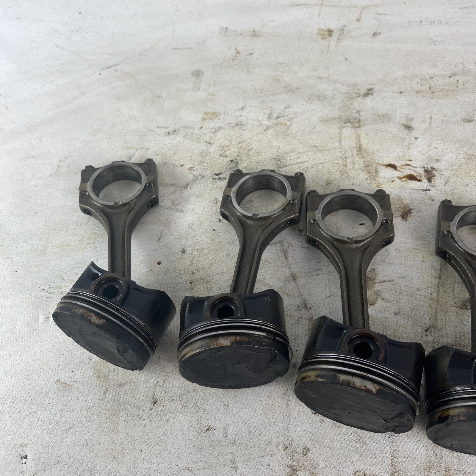 BMW E36 M52B28 Set of 6 Engine Pistons & Connecting Rods 2.8L #063