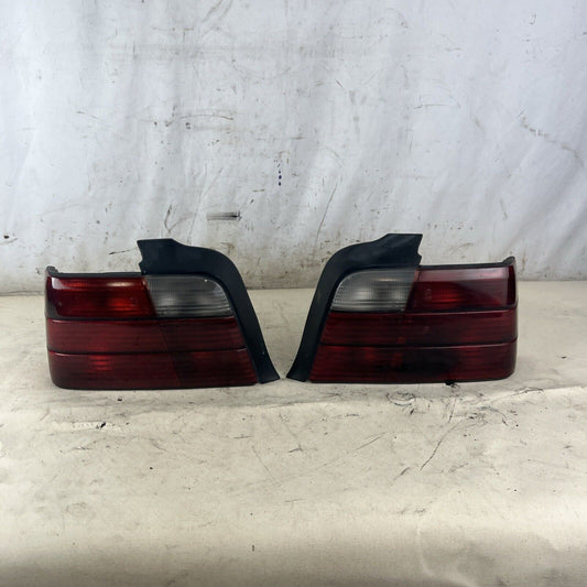 BMW e36 tail lights OEM pair With Bulbs For Sedan TINTED