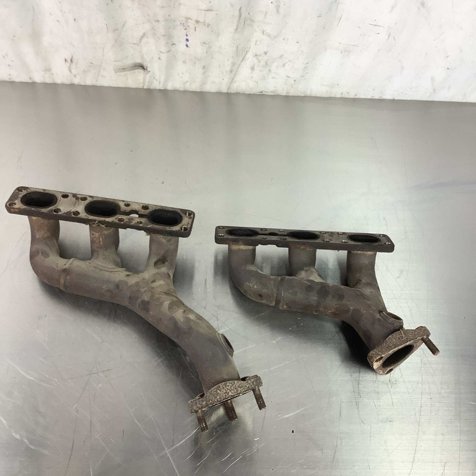 BMW E36 S50 S52 M52 ENGINE EXHAUST MANIFOLD HEADERS OEM 96-99 1744251 1744250