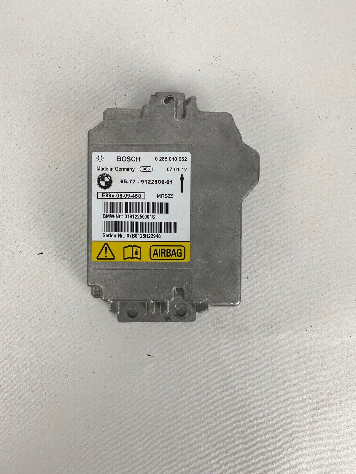 2007-2011 BMW E90 SEDAN SAFETY SRS AIRBAG COMPUTER CONTROL MODULE UNIT OEM