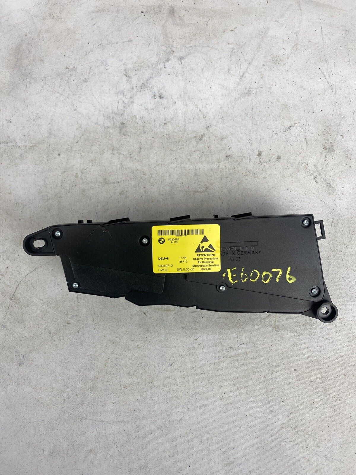 02-10 BMW E60 E61 E65 E66 525i 530i 745i FRONT SEAT CONTROL UNIT MODULE OEM