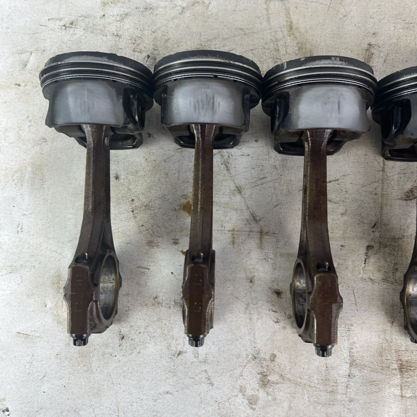 BMW E36 M52B28 Set of 6 Engine Pistons & Connecting Rods 2.8L #062