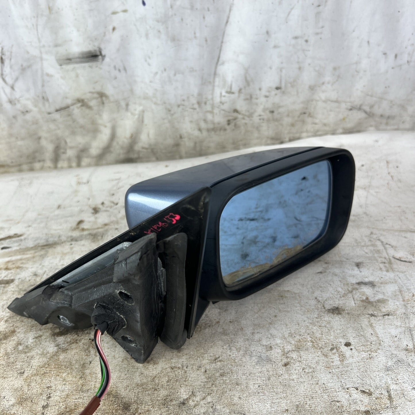01-03 Bmw E46 320 325i 330i Sedan Right Mirror Side Stahlblau Metallic